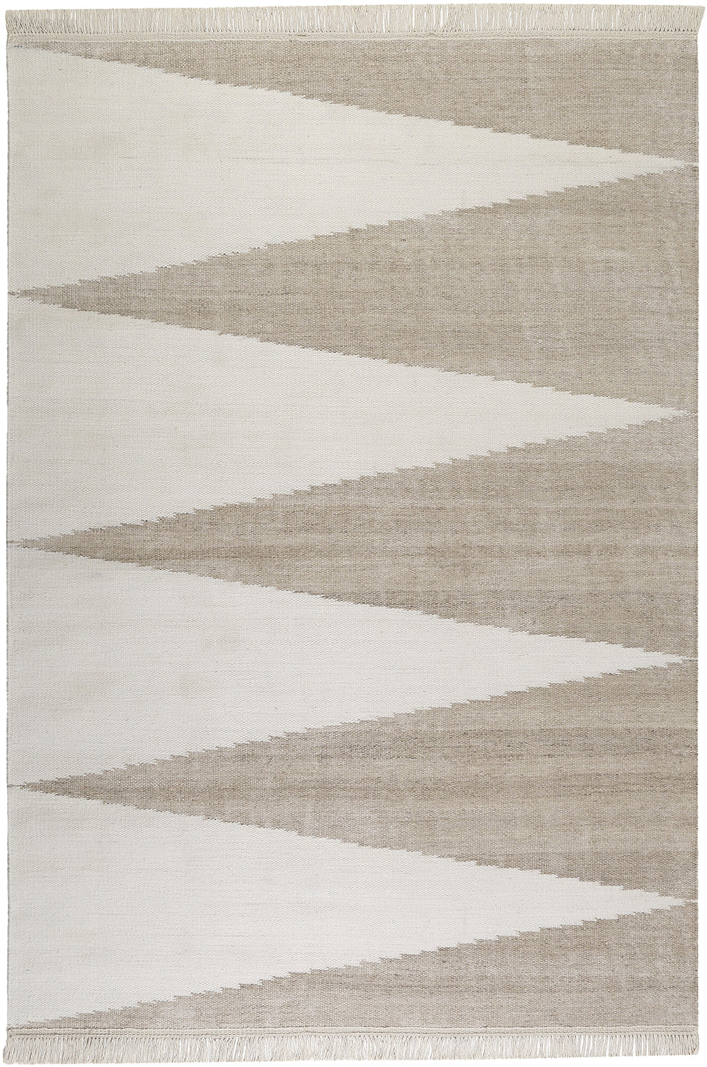 weconhome-kelim-teppich-smart-triangle-sand-beige-handgewebt-naturfaser image 1