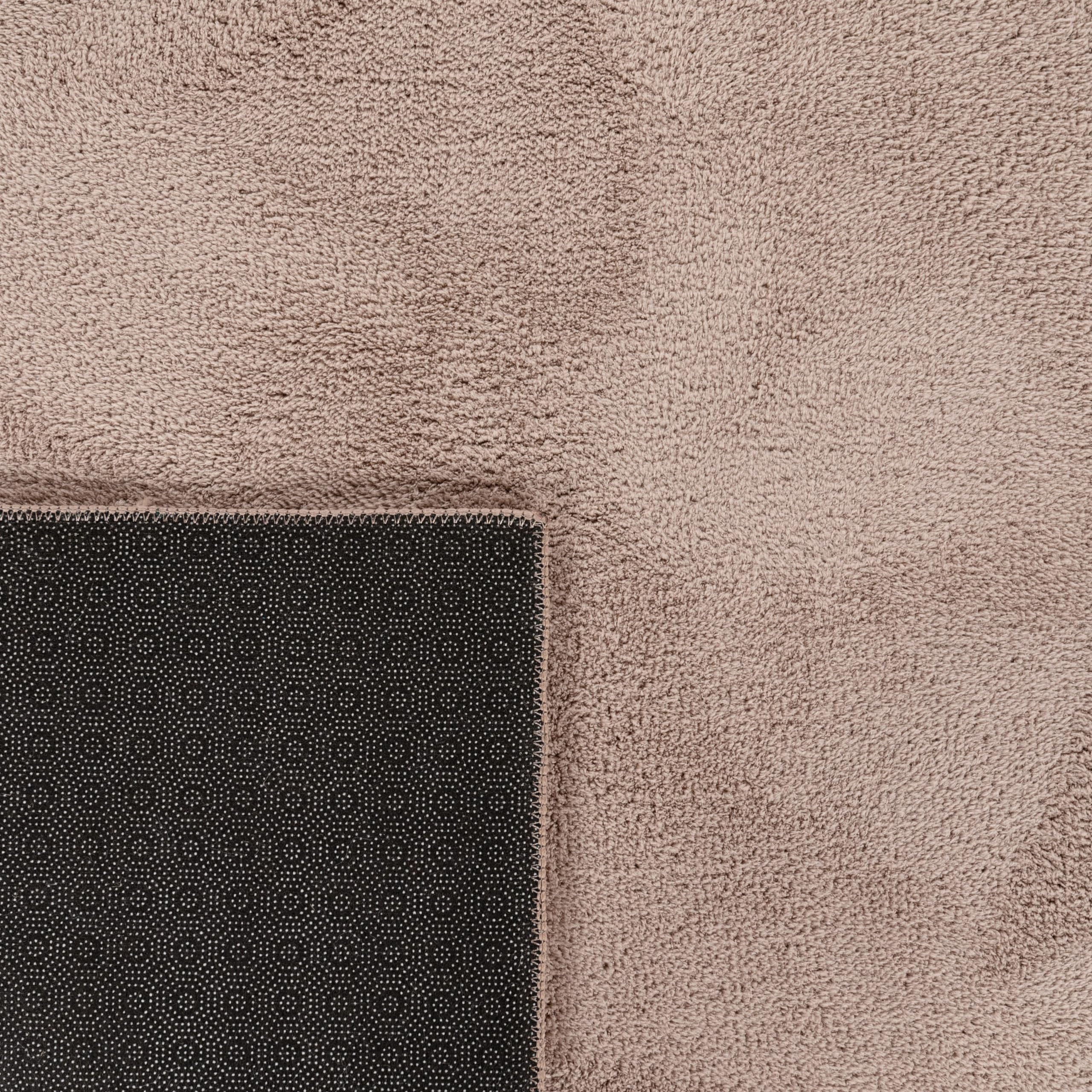 paco-home-kurzflor-teppich-taupe-80-cm-rund-einfarbig image 5