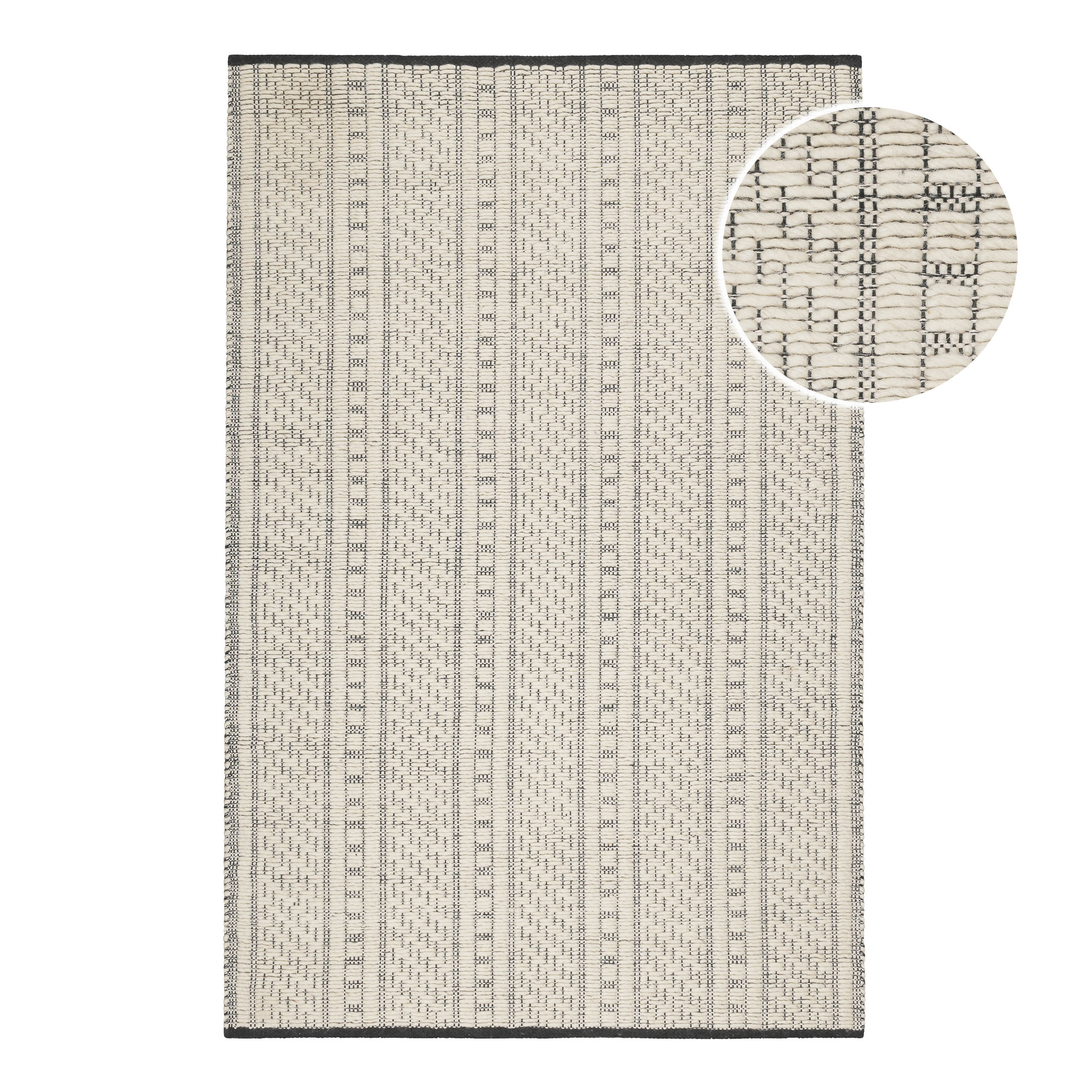 weconhome-liv-wollteppich-creme-wei-handgewebter-teppich-aus-100-schurwolle-hoch image 1
