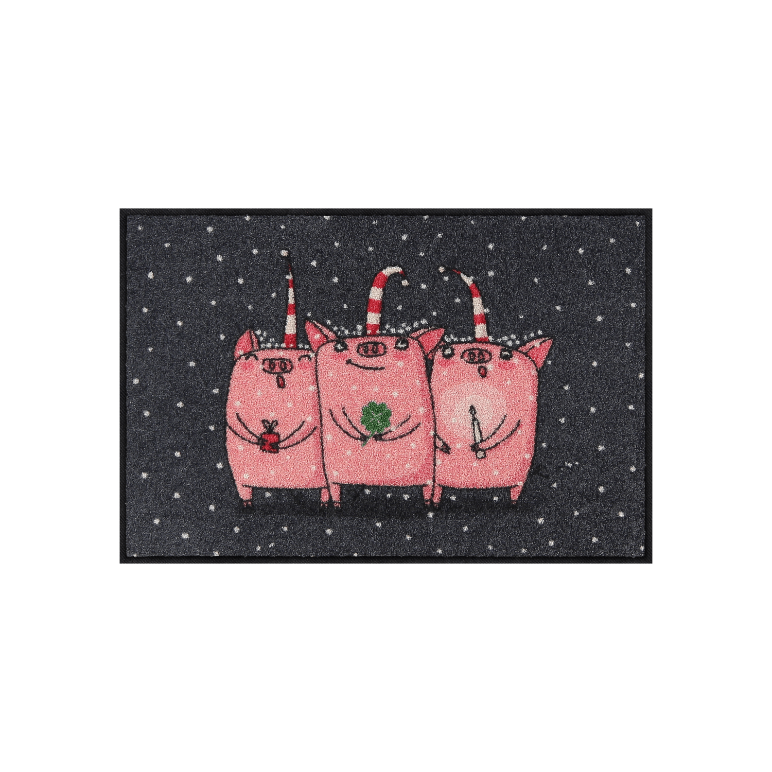 salonloewe-lucky-pigs-eingangsmatte-50-x-75-cm-gl-cksschwein-motiv image 1