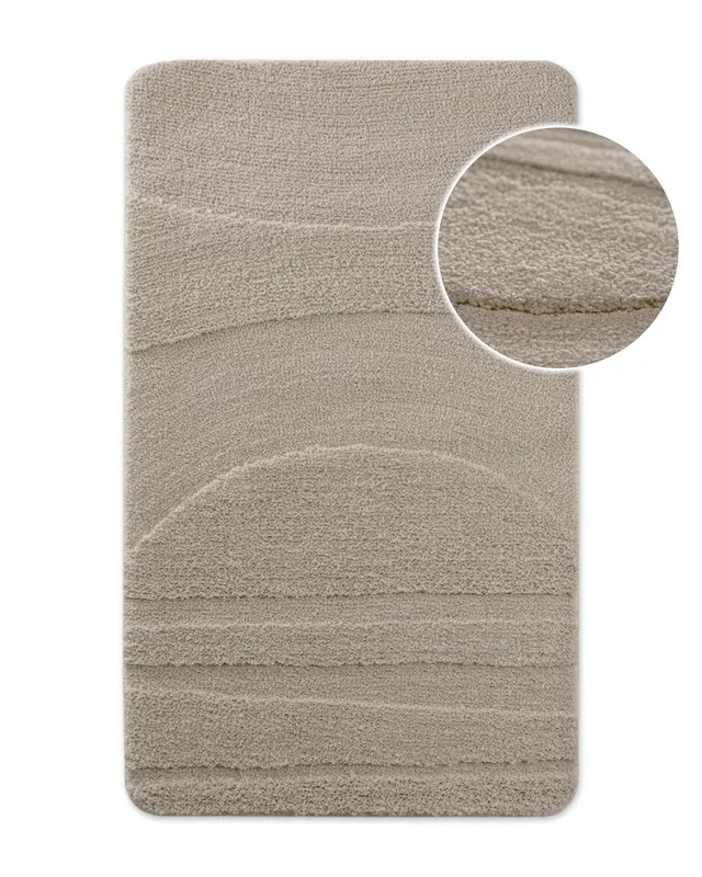 weconhome-badteppich-marc-bathking-seiden-grau-rutschhemmend-waschbar image 1