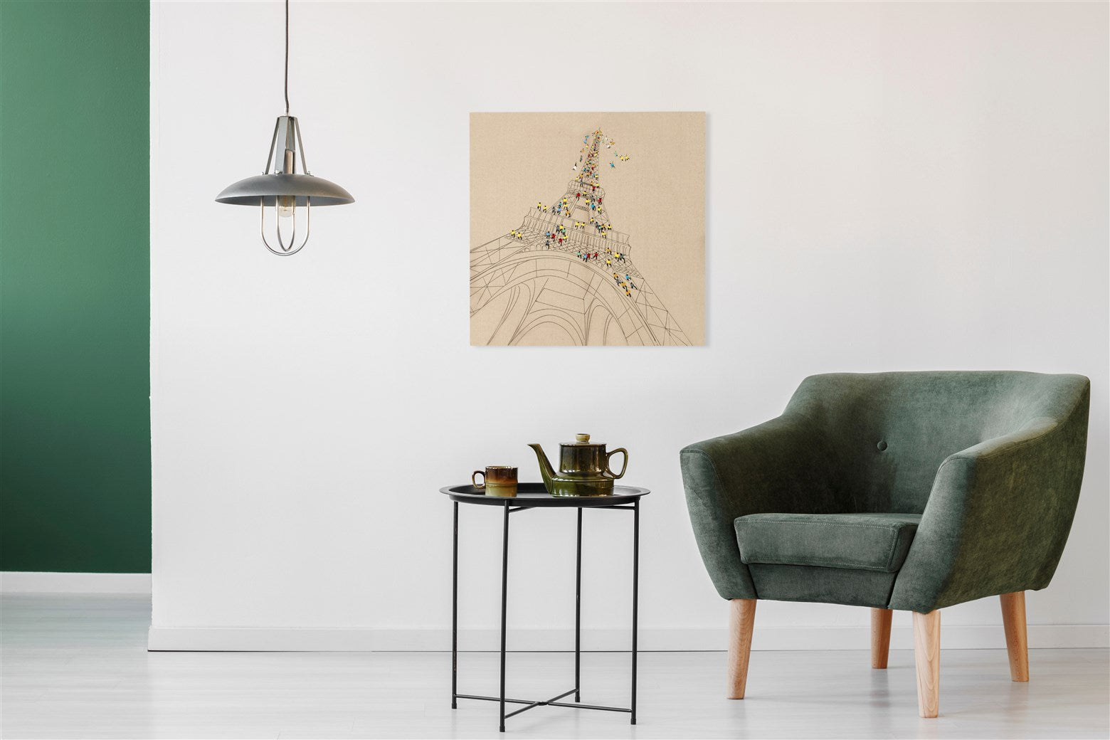 kayoom-l-wandbild-trip-to-paris-80-cm-x-80-cm-acrylfarbe-auf-leinwand-mit-holzke image 3