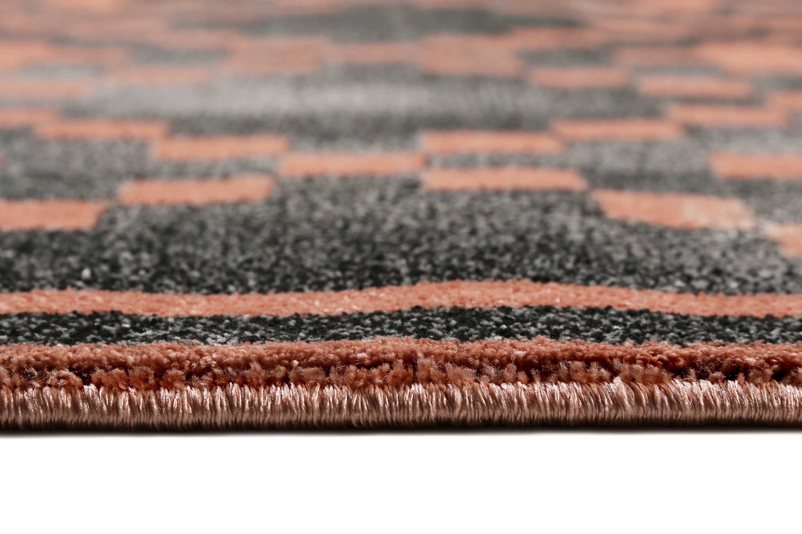 weconhome-pleasure-2-0-teppich-grau-koralle-kurzflor-geometrisch image 4