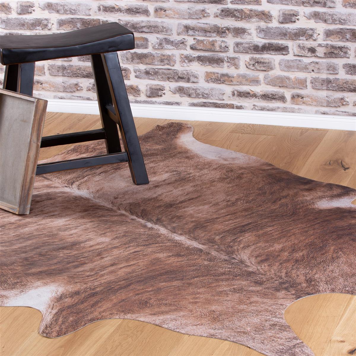 kayoom-sanari-204-braun-155-x-190-cm-veganes-kunstfell-im-naturlook image 2