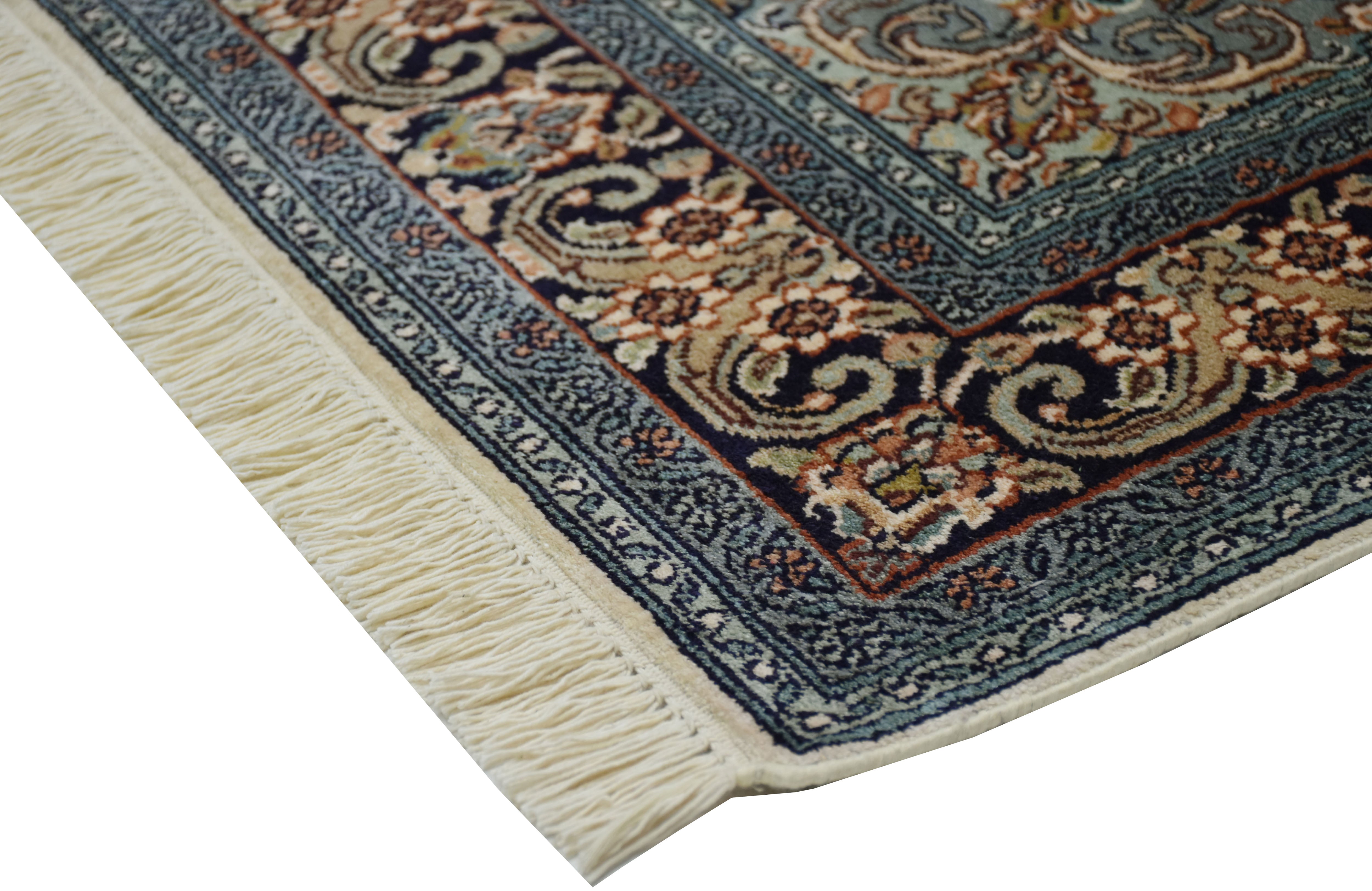 kayoom-kashan-12348-multi-hochflor-teppich-96x149-cm-handgewebt-orient-design image 5
