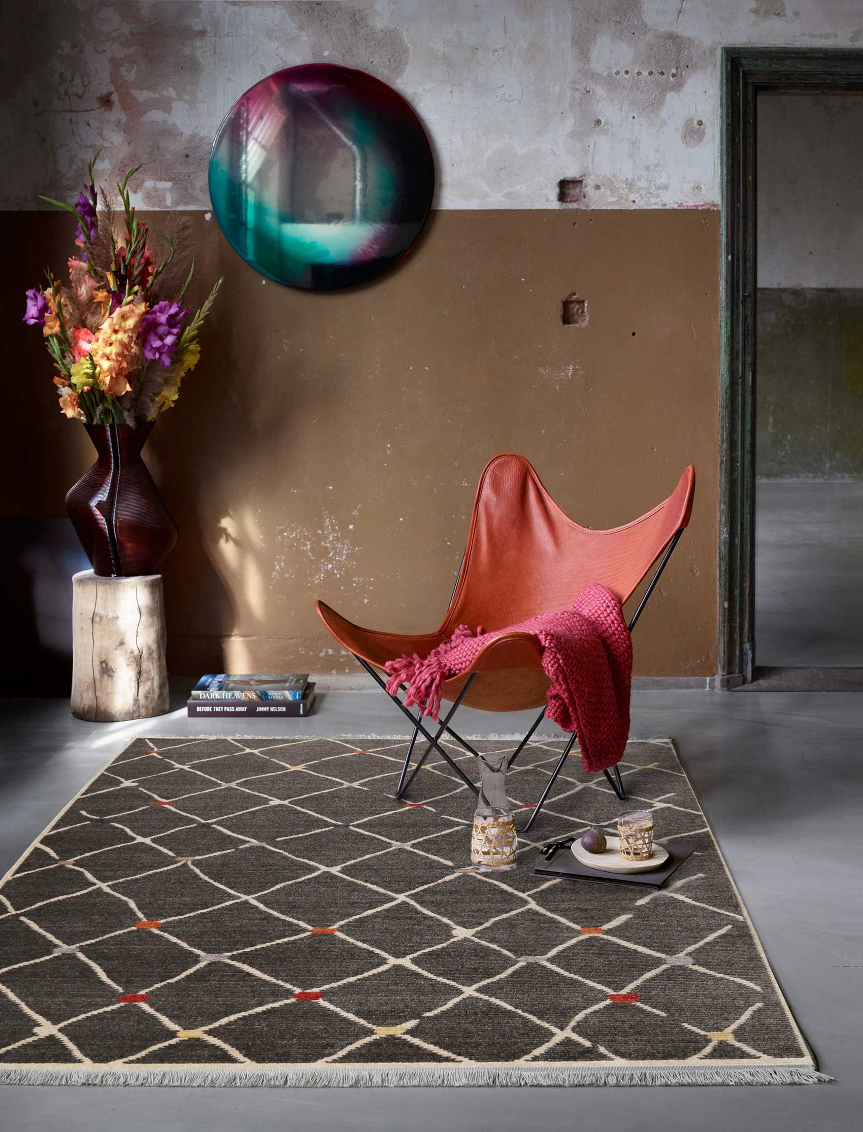 weconhome-march-bonsecours-teppich-dunkelgrau-kurzflor-b-ware-kelim image 8