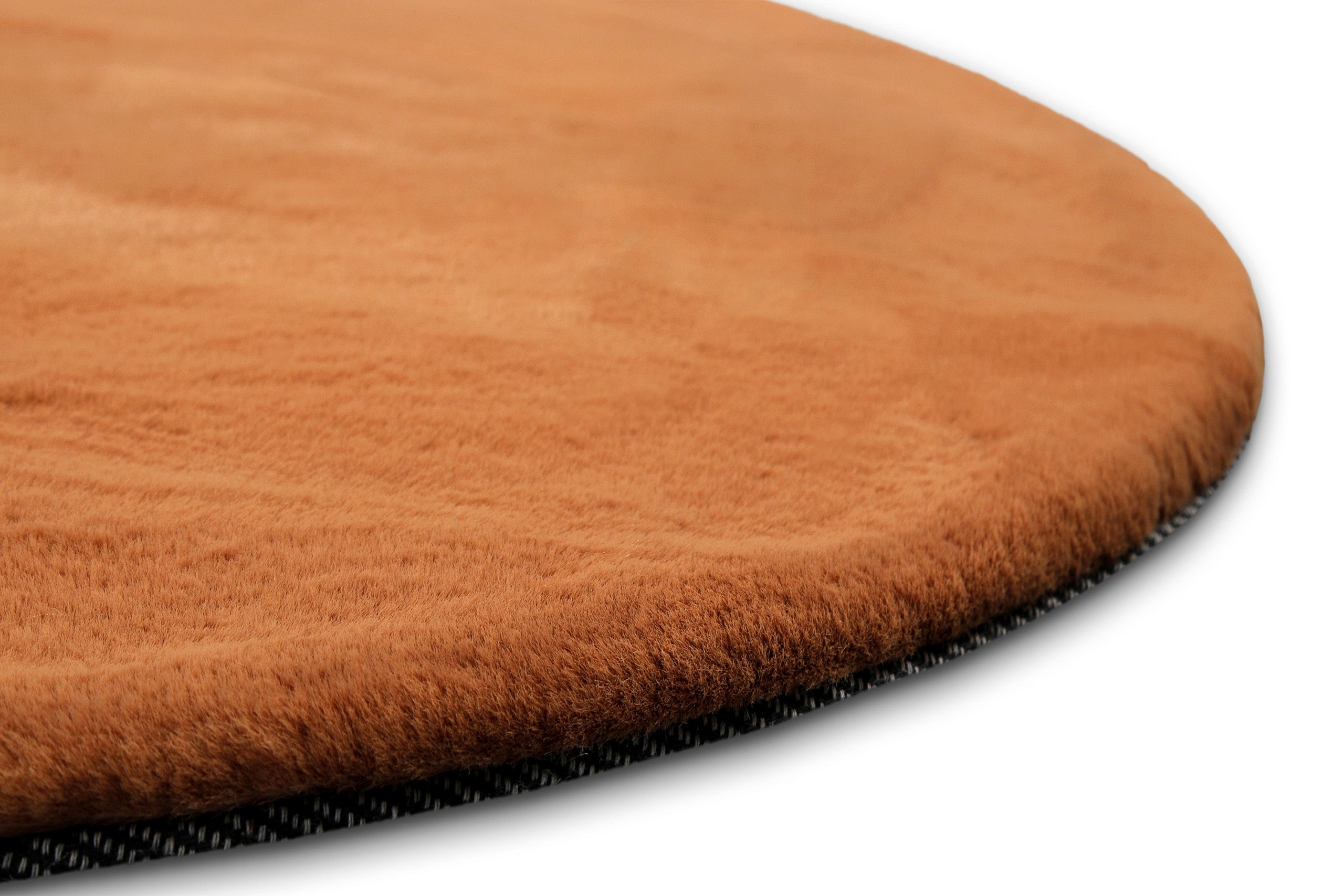 weconhome-basics-kunstfell-teppich-anna-rund-terracotta-flauschiger-hochflor-100 image 5