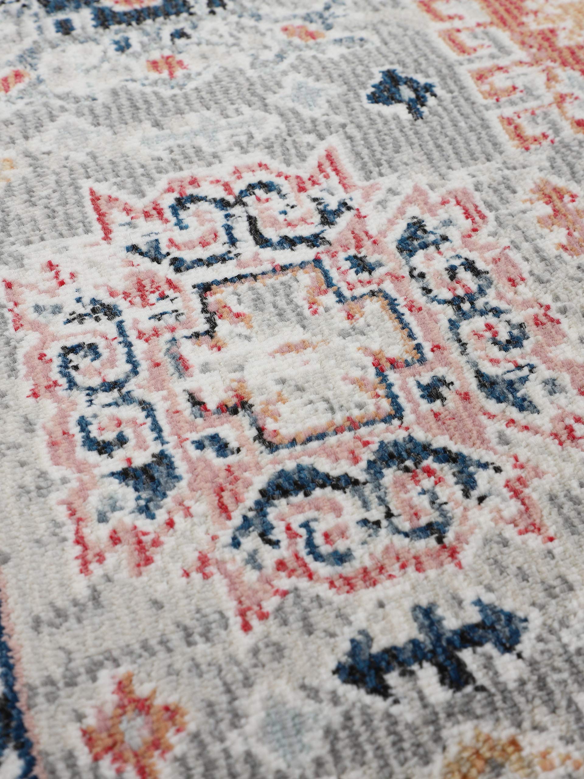 carpetine-kazach-teppich-hellgrau-80x150-cm-moderner-vintage-look-100-polypropyl image 8