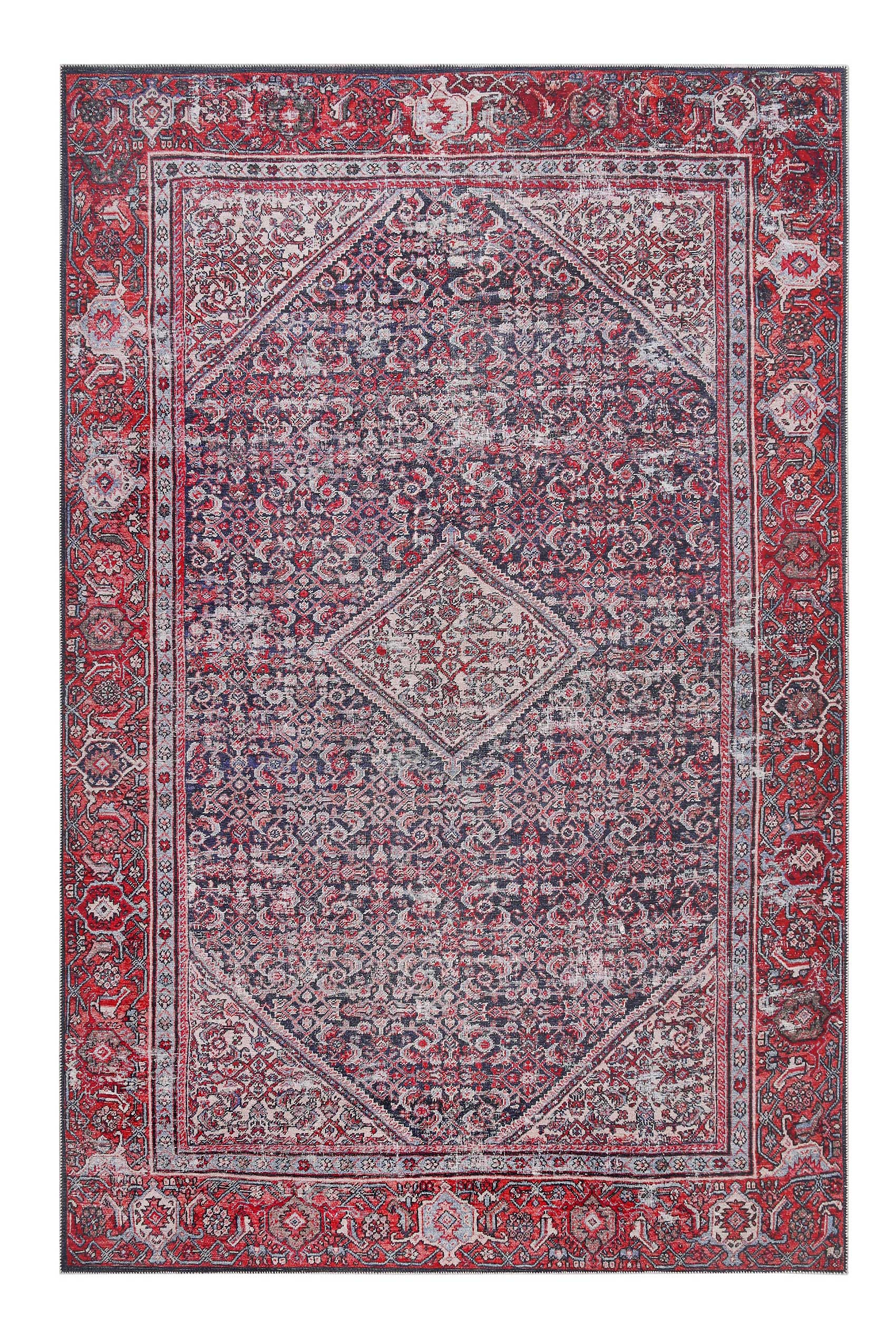 weconhome-vintage-teppich-flashback-rot-blau-gewebt-120x170-cm image 2