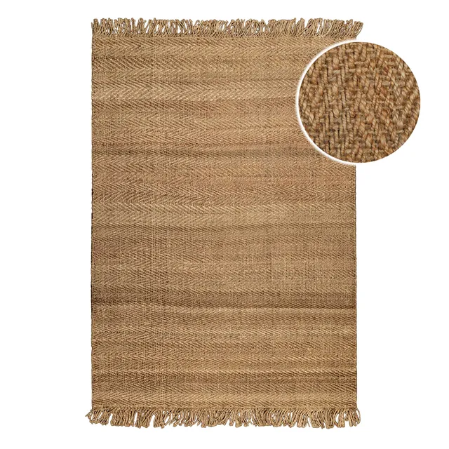 weconhome-green-looop-jute-teppich-dhurry-handgewebt-schwer-fischgr-t-struktur image 1