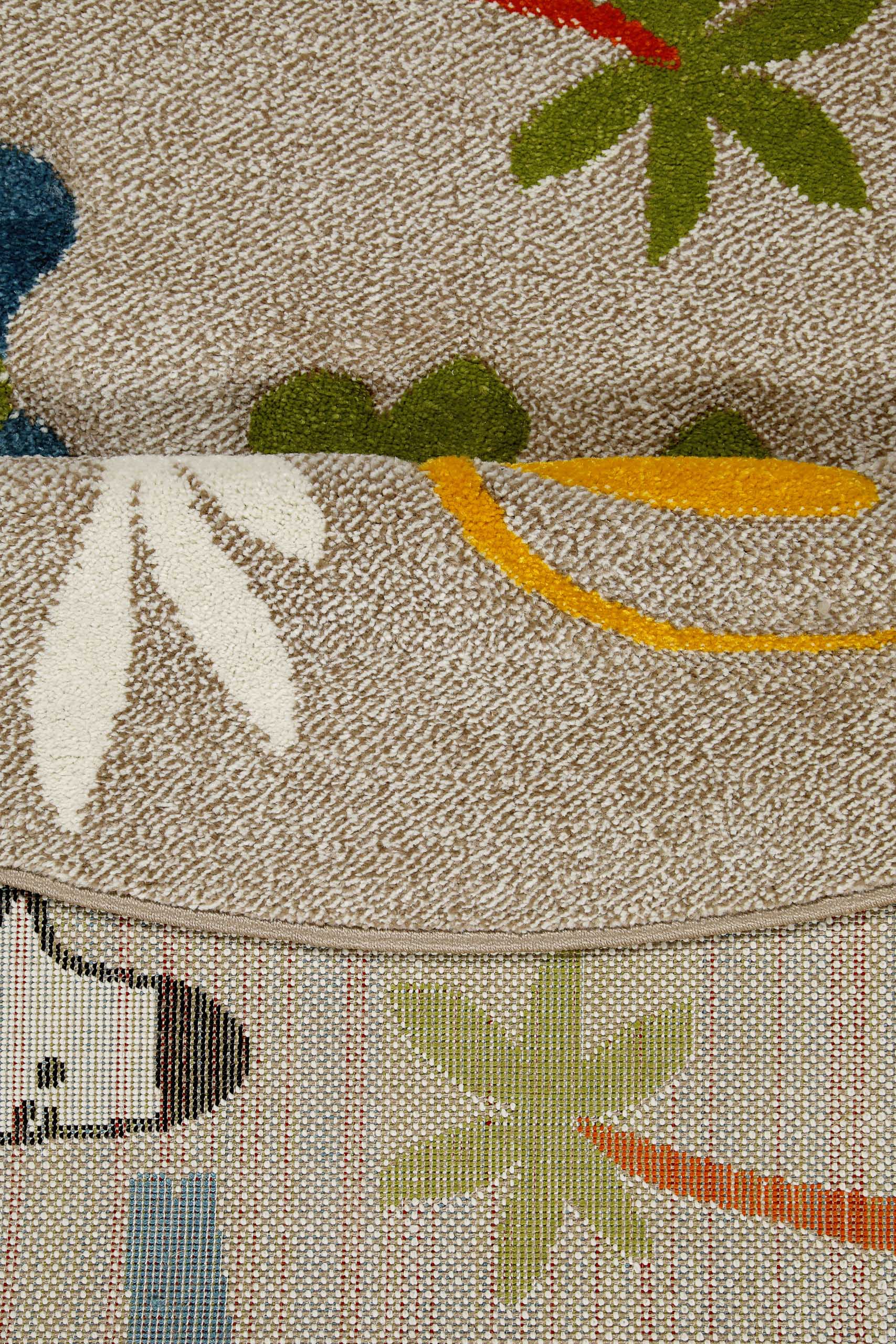 smart-kids-benny-friends-kinderteppich-rund-sand-beige-safari image 4