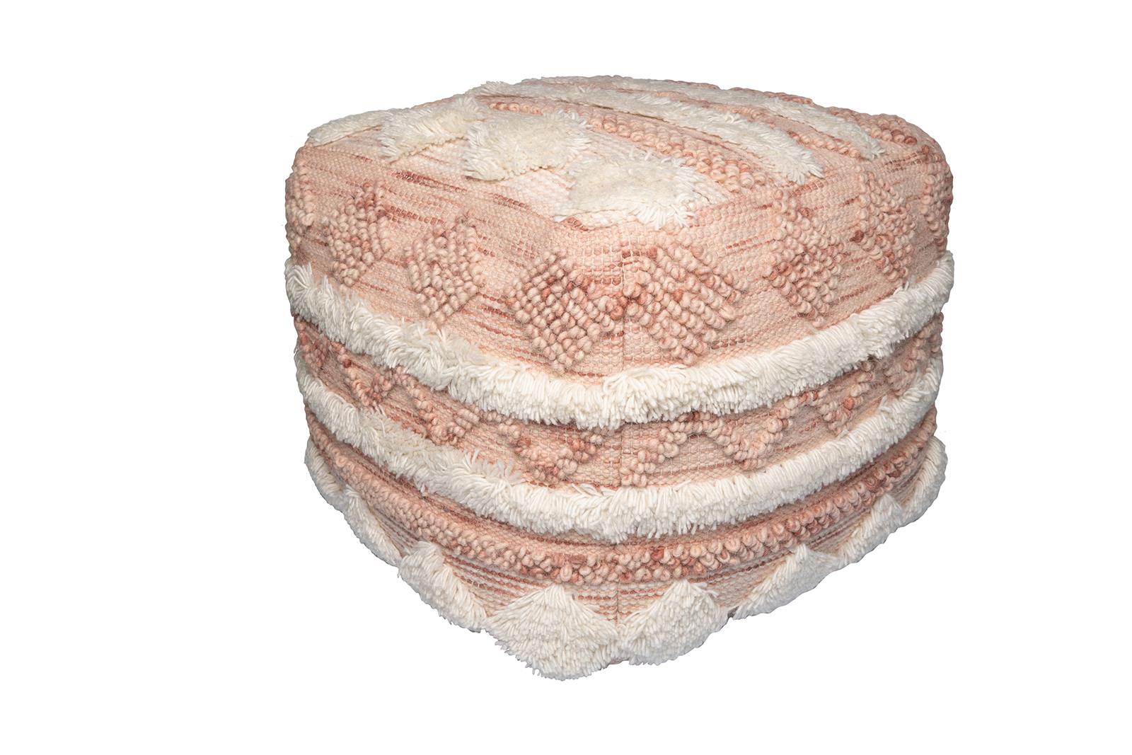 kayoom-bohist-225-pouf-hocker-im-boho-stil-mit-fransen-und-quasten image 1