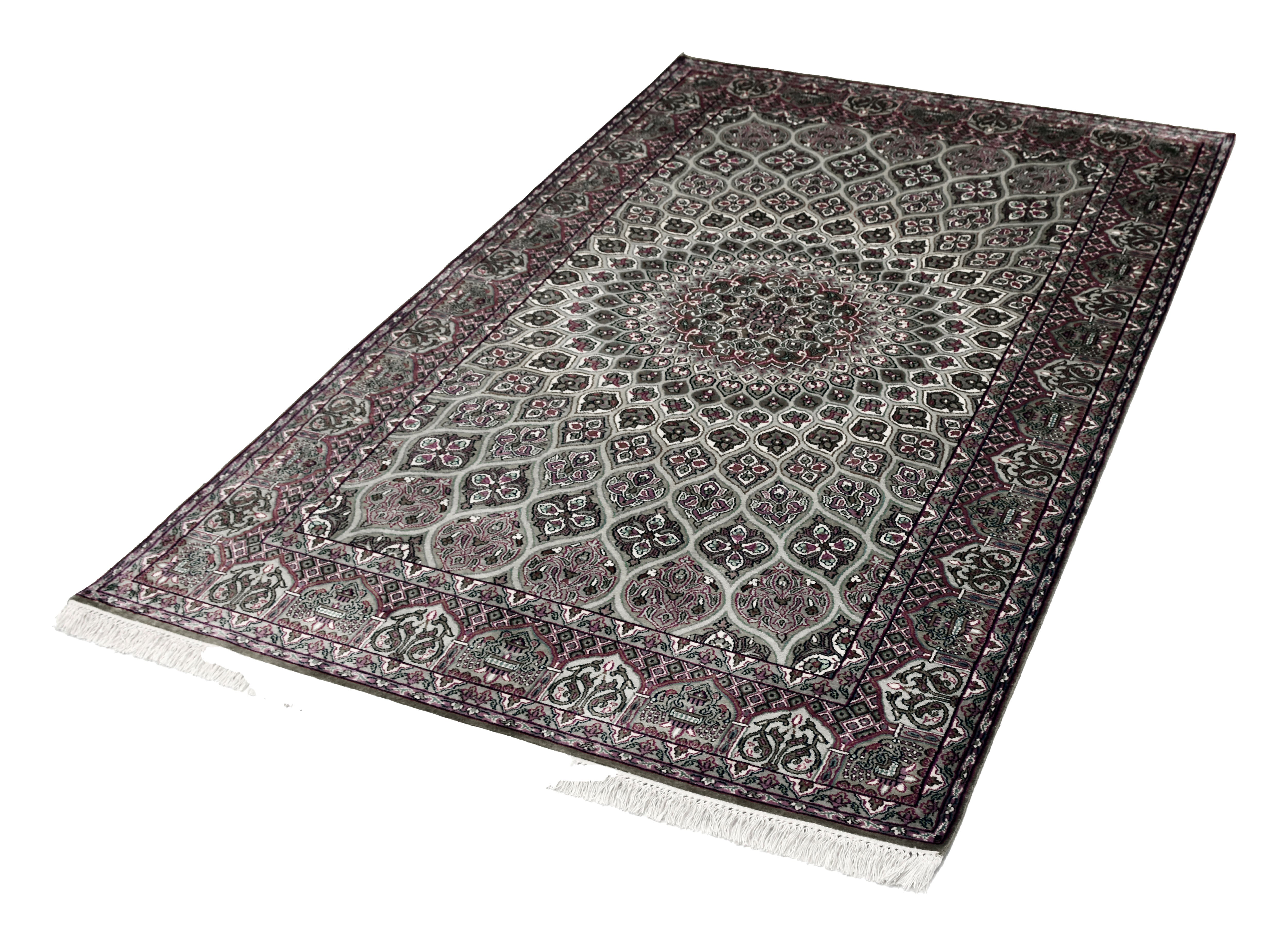 kayoom-kashan-9530-multi-handgewebter-orient-teppich-121x186-cm image 2