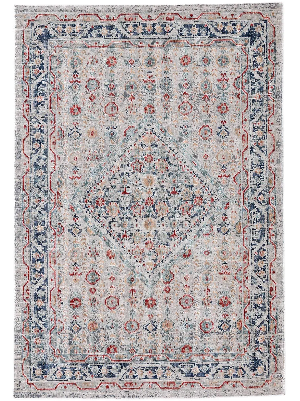 carpetfine-flachgewebeteppich-noah-hellgrau-80x150-cm-moderner-vintage-teppich-f image 1