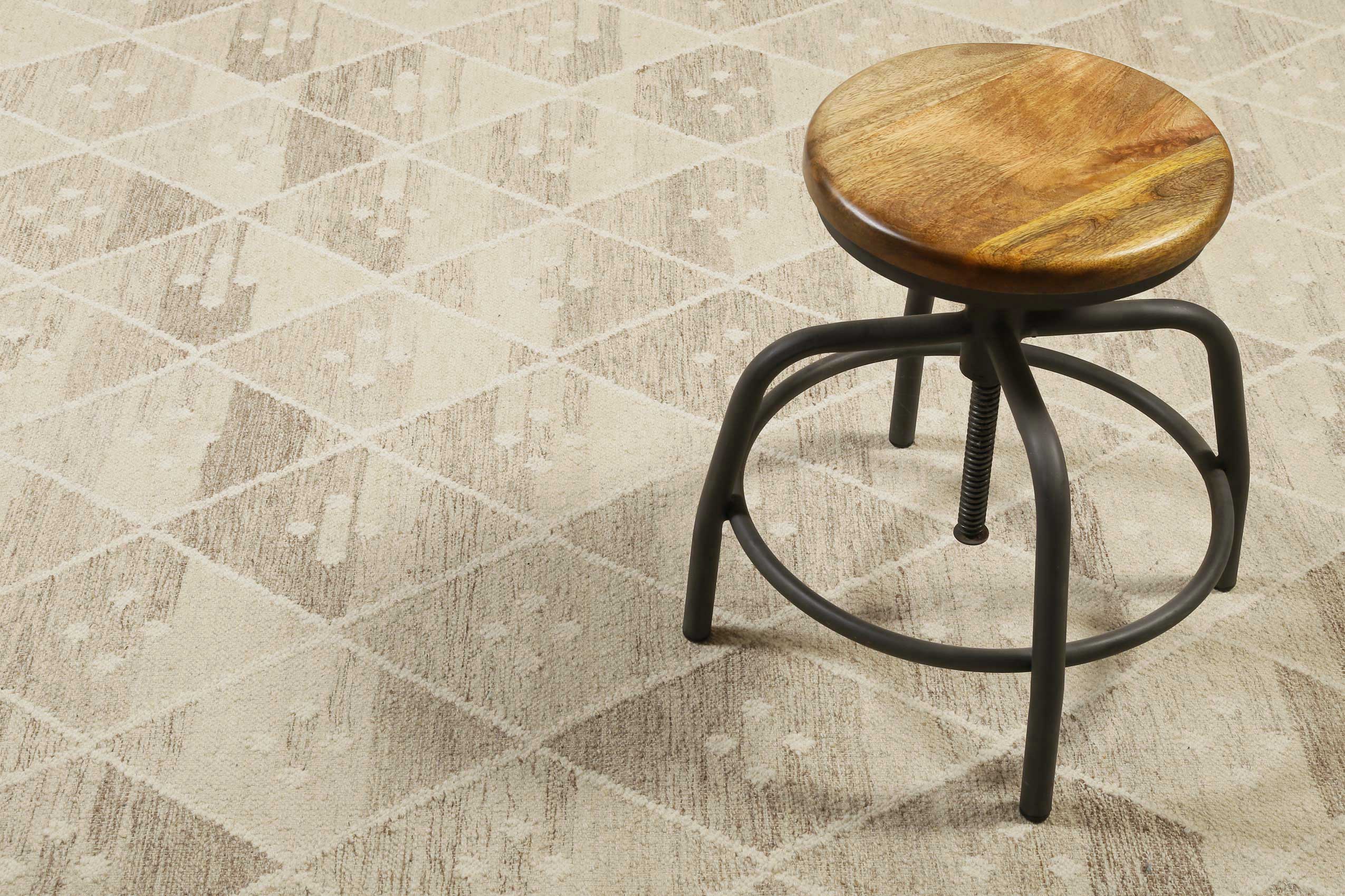 weconhome-green-looop-kelim-vermont-beige-braun-meliert-wolle image 7