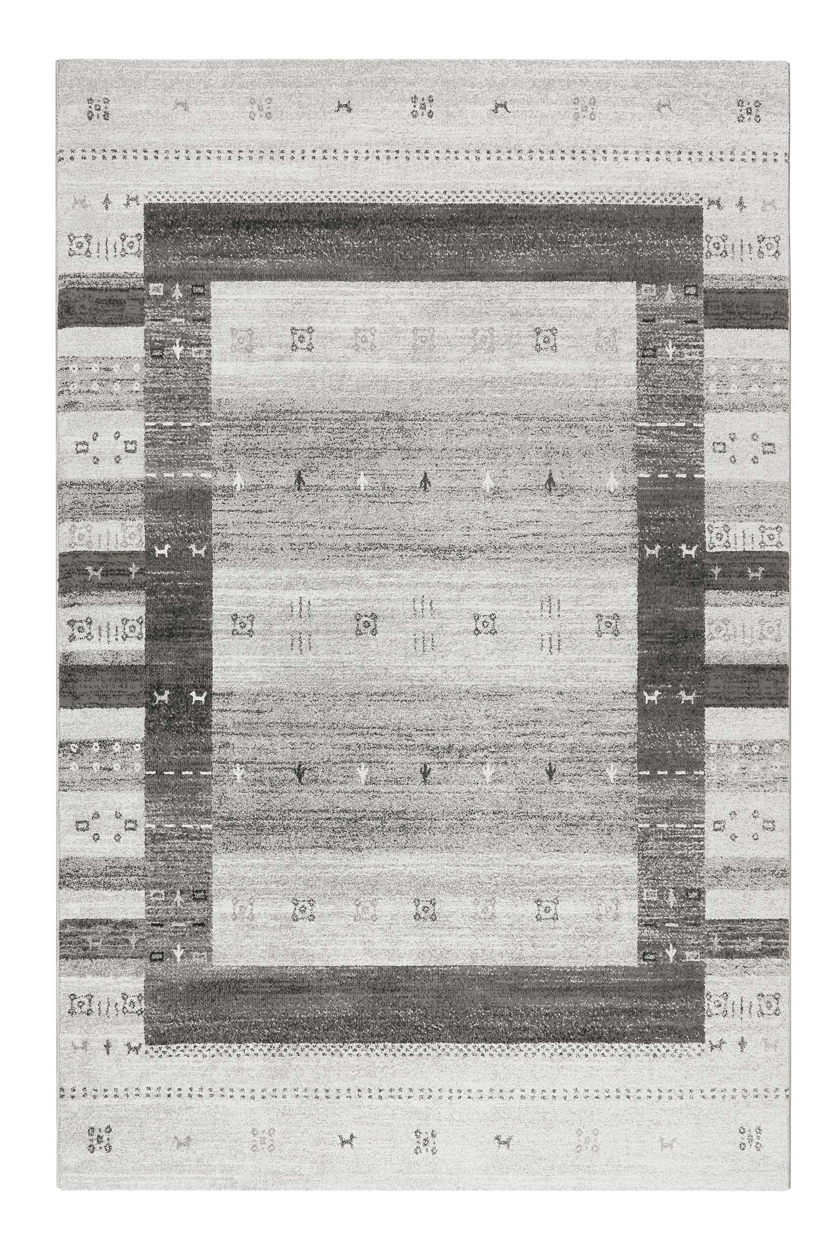 weconhome-kurzflor-teppich-igor-grau-silber-eckig-gewebt image 1
