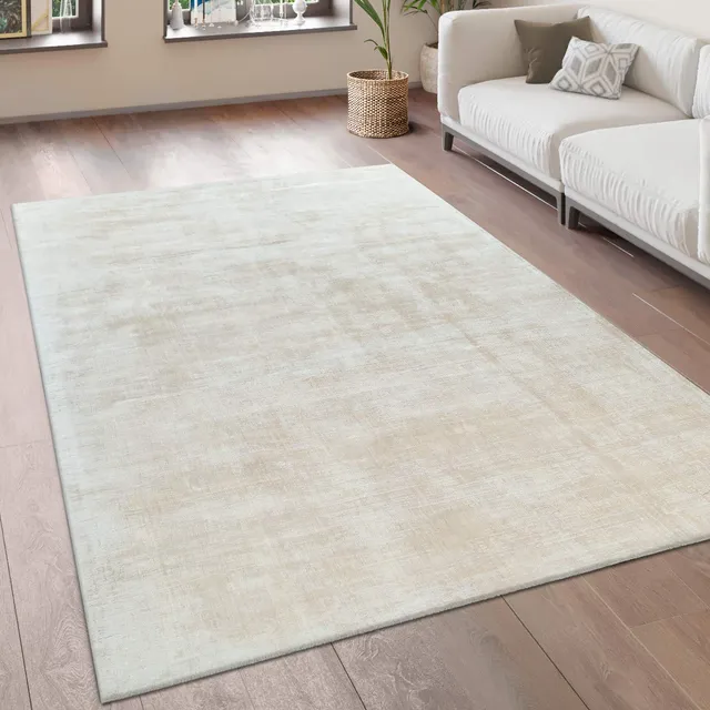 paco-home-viskose-teppich-creme-80x150-cm-kurzflor image 1