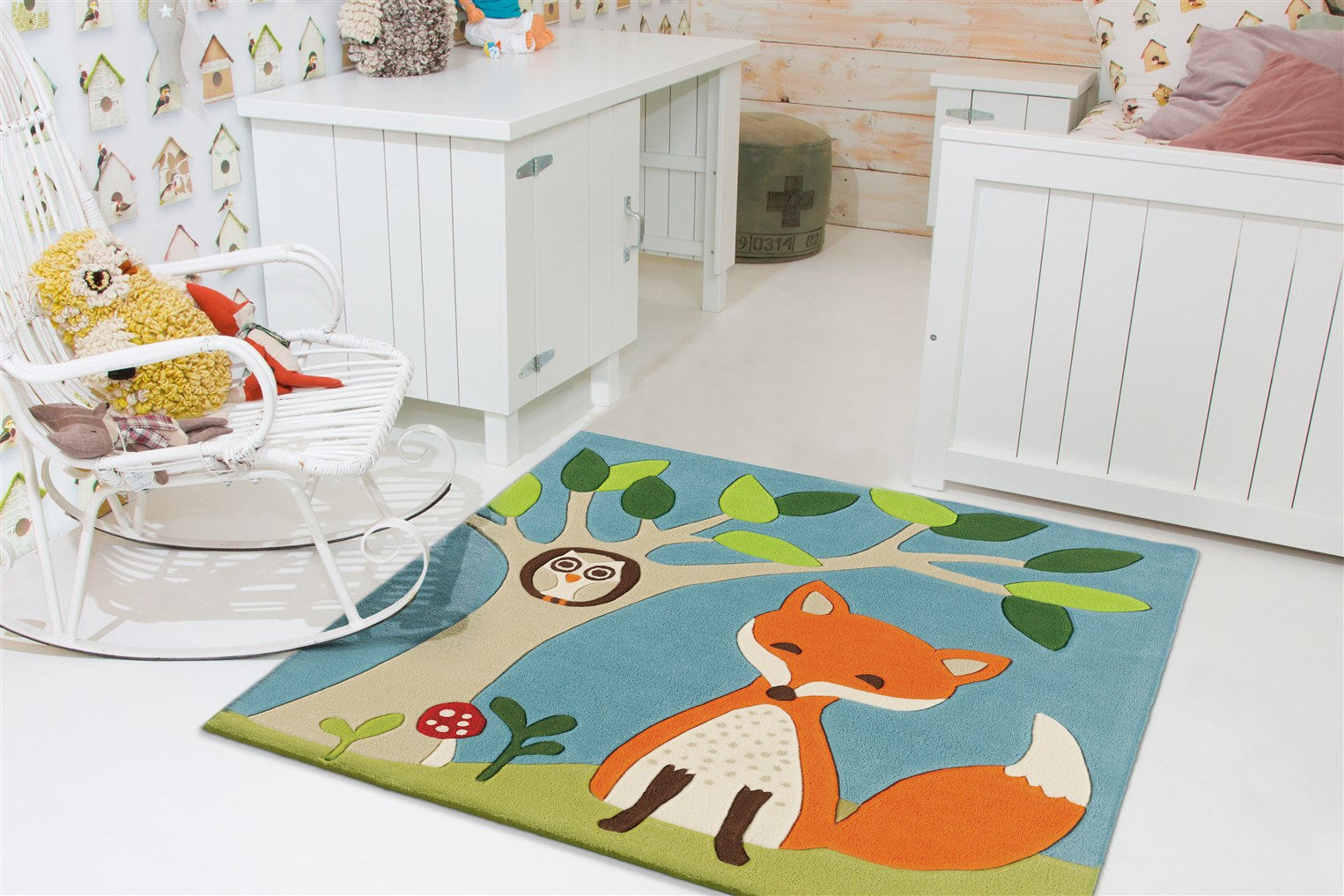 kayoom-joy-4189-bunter-motivteppich-mit-acryl-flor-f-r-wohn-und-kinderzimmer image 2