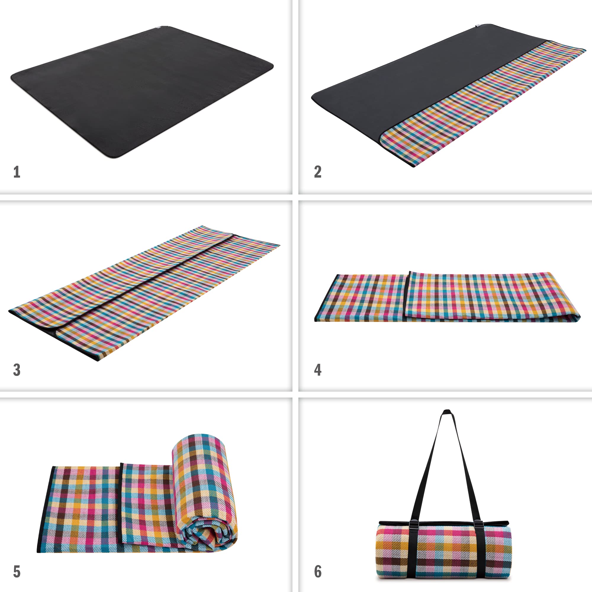 paco-home-picknickdecke-xxl-wasserdicht-mehrfarbig-3-200x300-cm-mit-tragegriff image 5