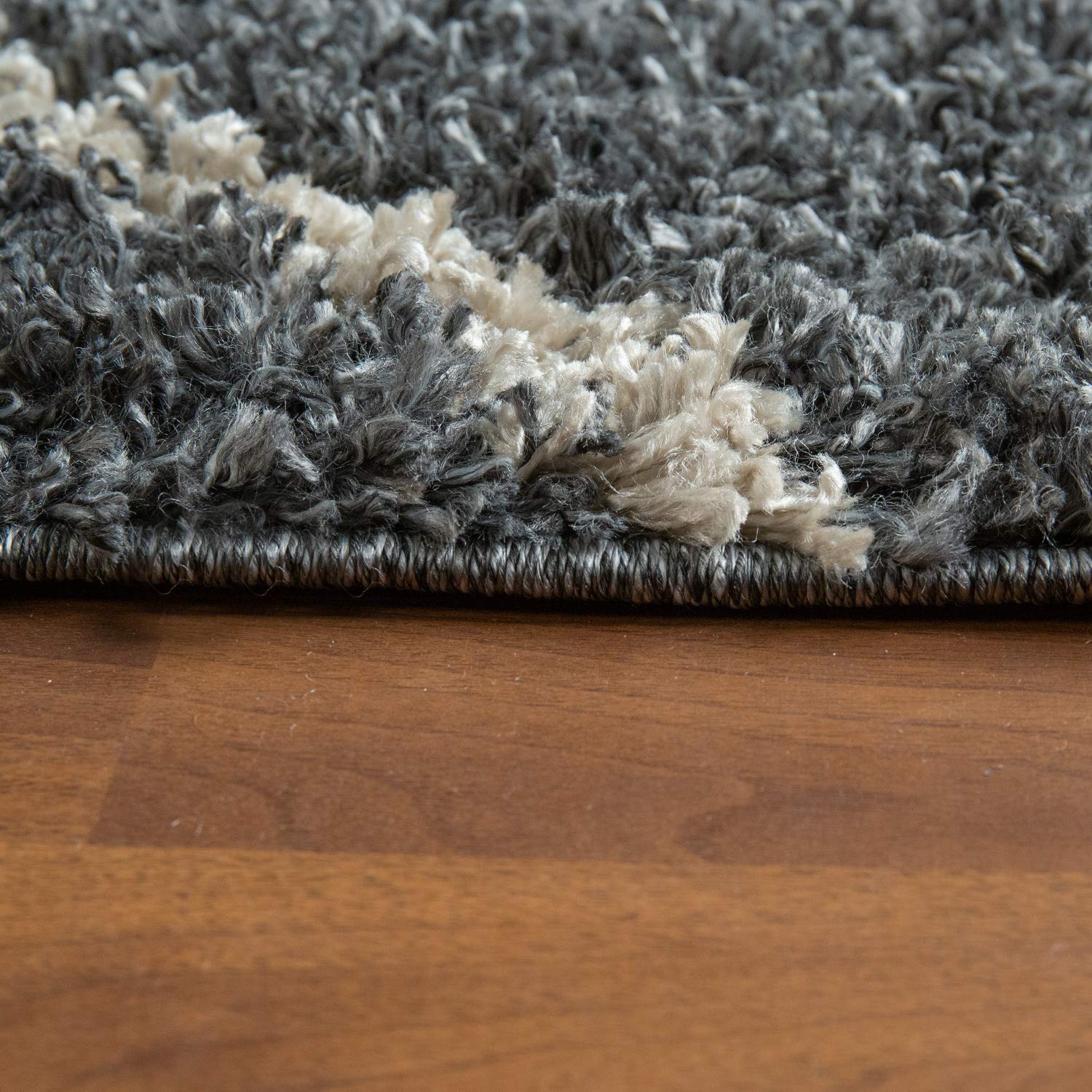 paco-home-shaggy-hochflor-teppich-grau-anthrazit-rauten-design-skandi-160x220-cm image 2