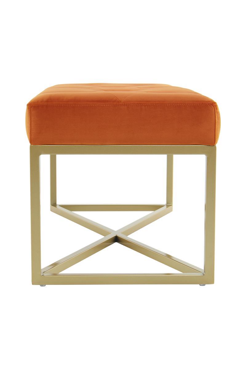 kayoom-cameron-125-sitzbank-eleganter-sitzhocker-in-samtoptik-mit-goldenen-metal image 3