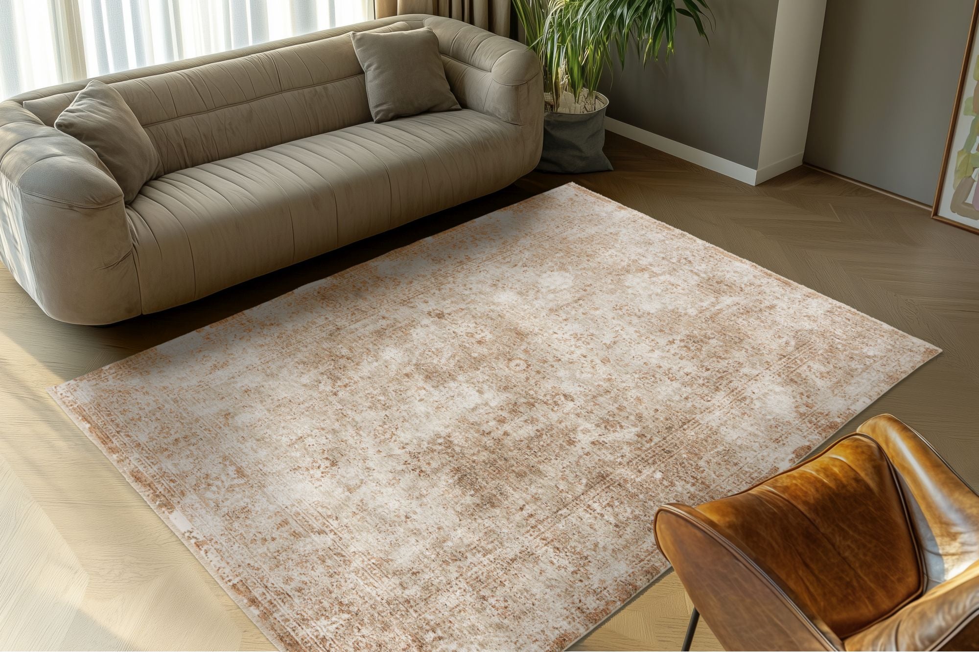 kayoom-amora-263-kurzflorteppich-pfirsich-11-mm-flor-polyester-strapazierf-hig-f image 4