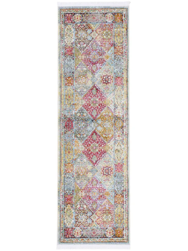 carpetfine-harleen-vintage-l-ufer-60x180-cm-multicolor-floral image 1