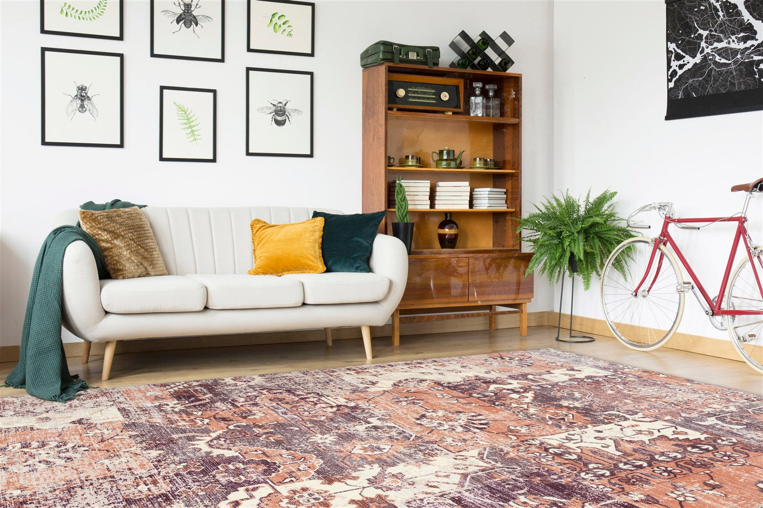 kayoom-indiana-425-flachflorteppich-vintage-design-ethno-style-in-verschiedenen- image 2
