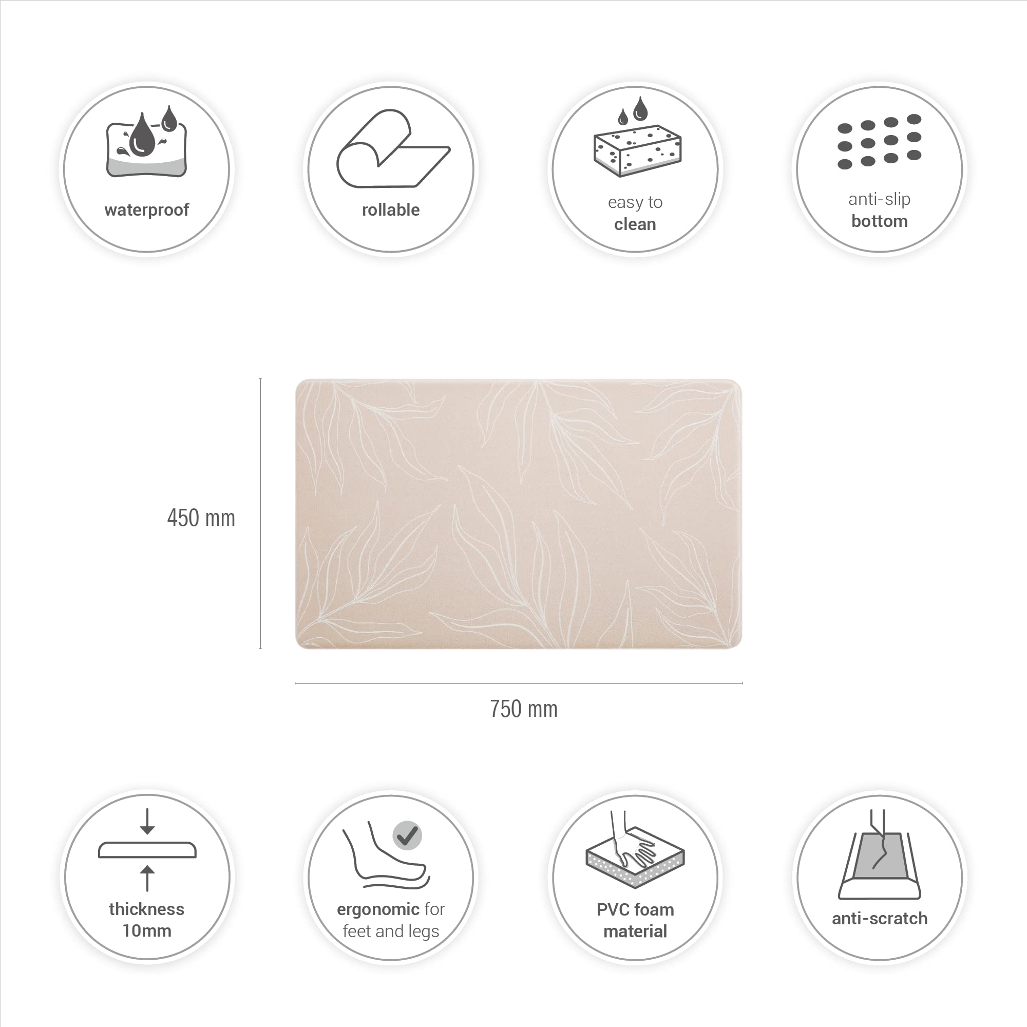 paco-home-k-chenmatte-pvc-rutschfest-beige-1-45x75-cm-k-chenteppich image 2