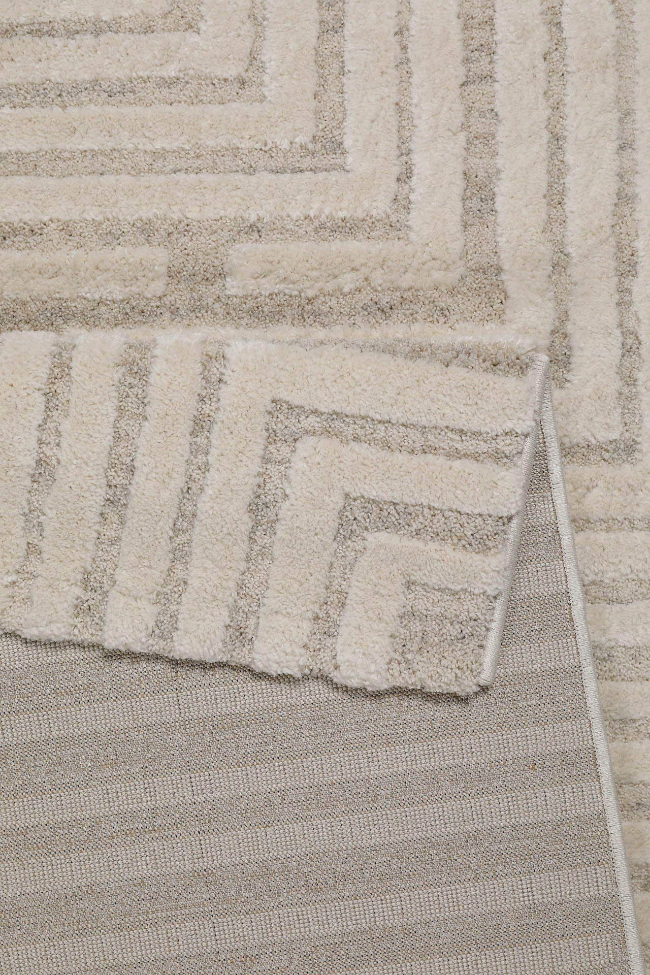 weconhome-hillmar-kurzflor-teppich-creme-beige image 4