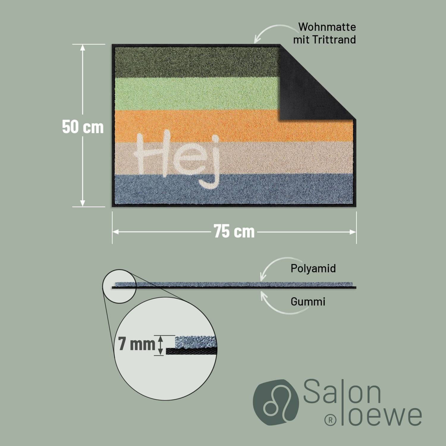 salonloewe-hej-stripes-green-eingangsmatte-50-x-75-cm-gr-n-gestreifte-schmutzfan image 3