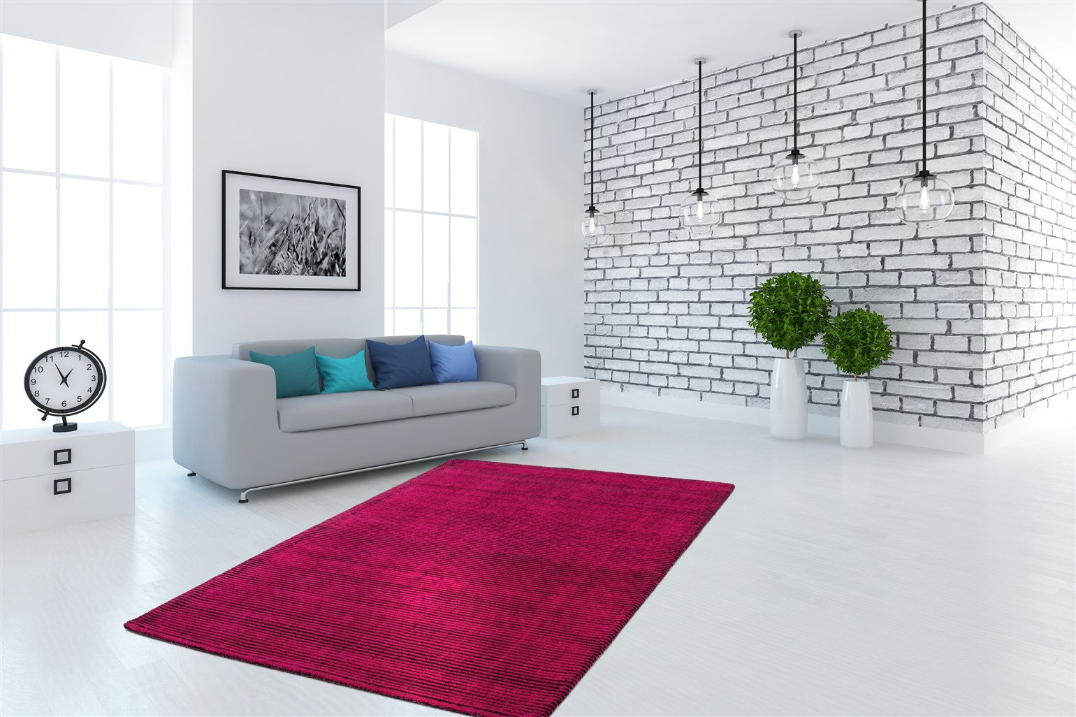 kayoom-giada-210-handgewebter-flachflorteppich-lila-streifen-93-25 image 3