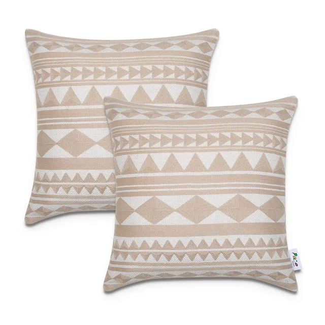 paco-home-kissenbezug-deko-2er-set-bl-tter-skandi-beige-3 image 1