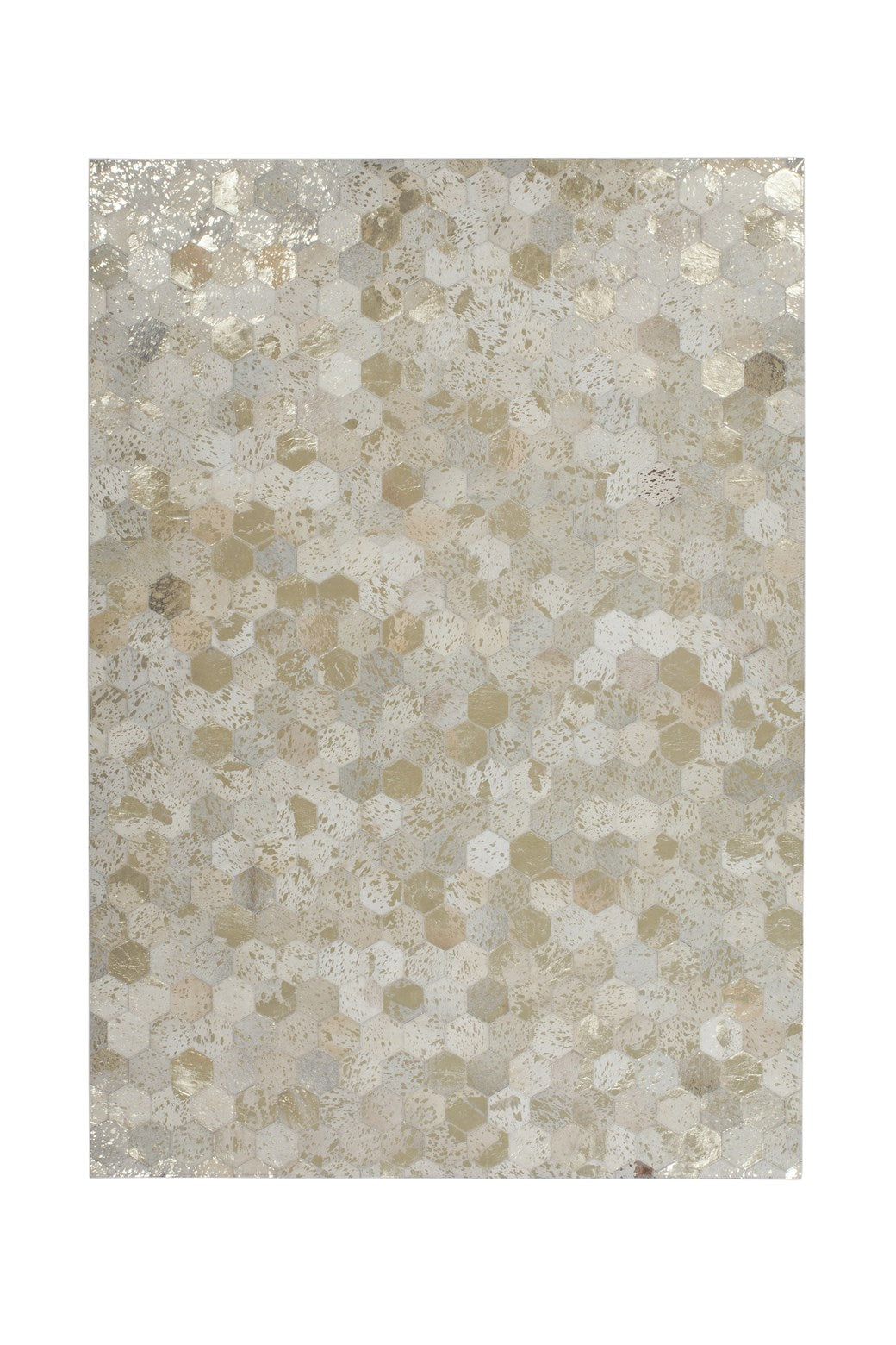 kayoom-teppich-spark-210-lederteppich-mit-metallic-applikationen-handgefertigt image 6