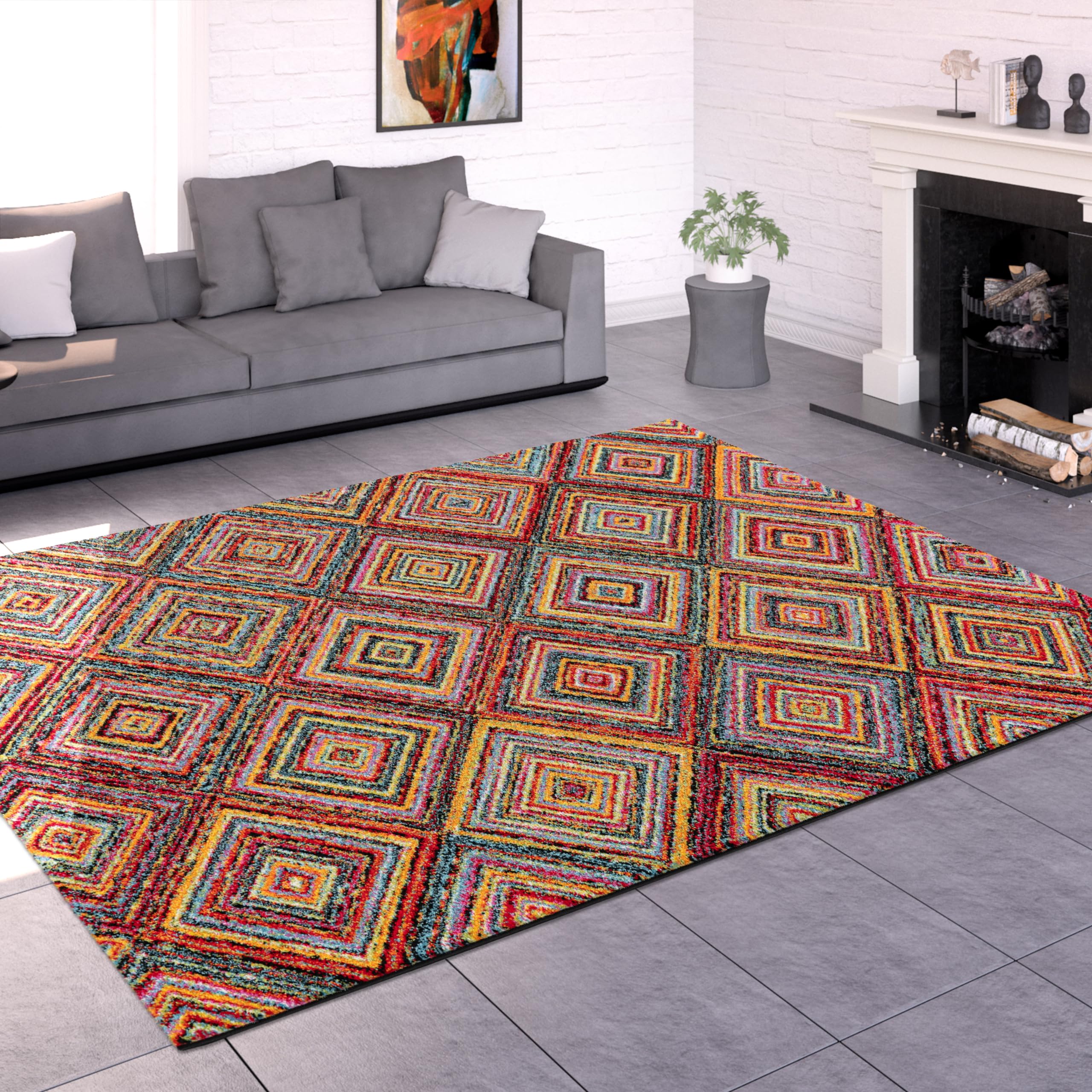 paco-home-ethno-kurzflor-teppich-80x150-cm-bunt image 6