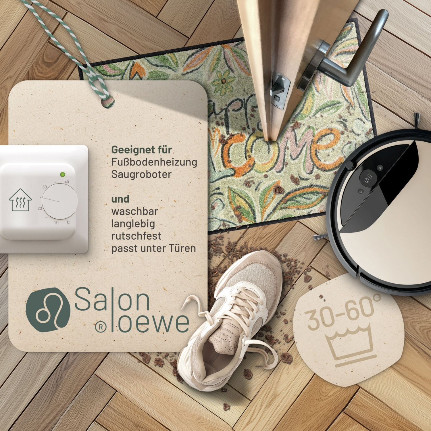 salonloewe-blooming-welcome-eingangsmatte-50-x-75-cm-blumiges-willkommensdesign- image 2