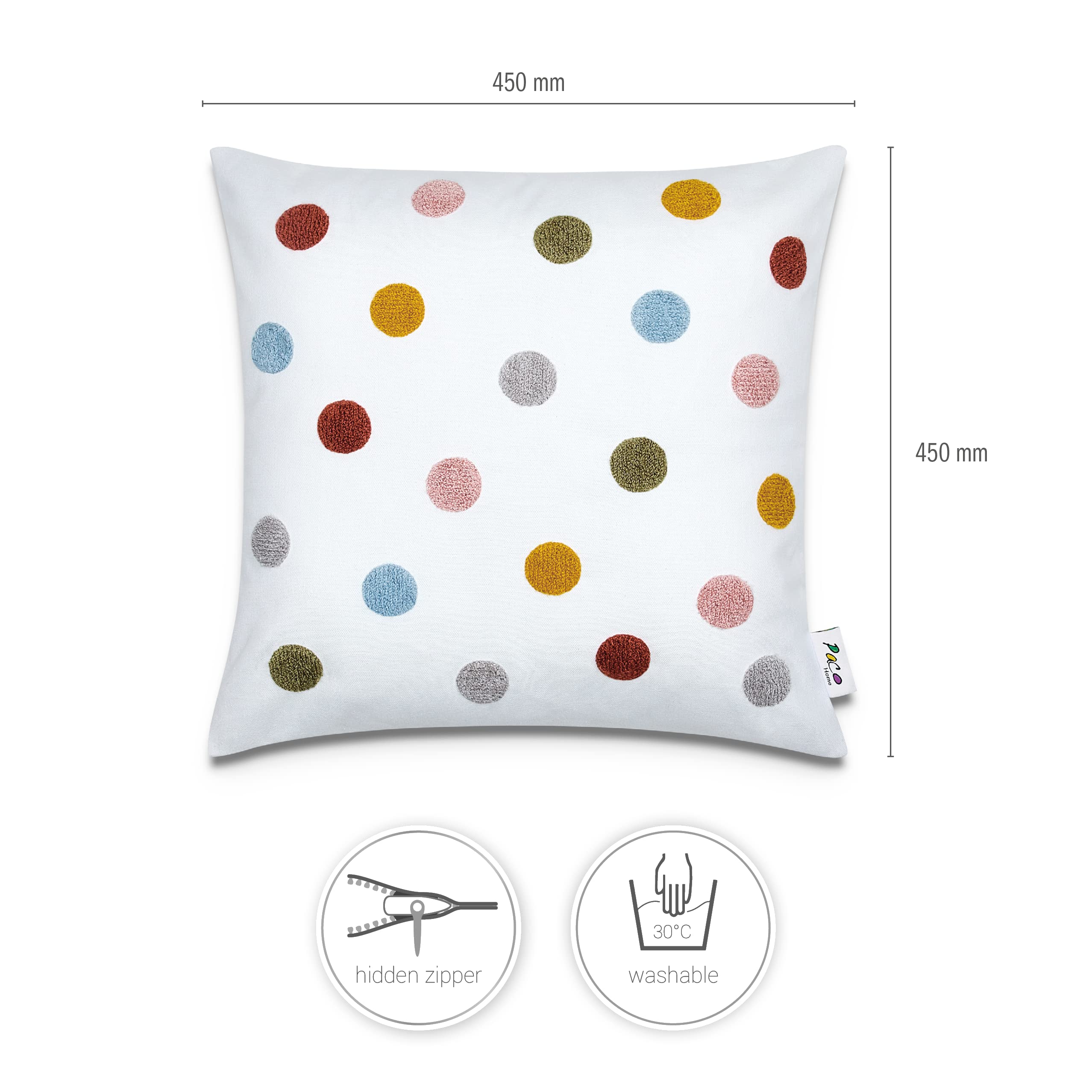 paco-home-2er-set-kissenbez-ge-45x45-cm-punkte-kinderzimmer-deko image 3