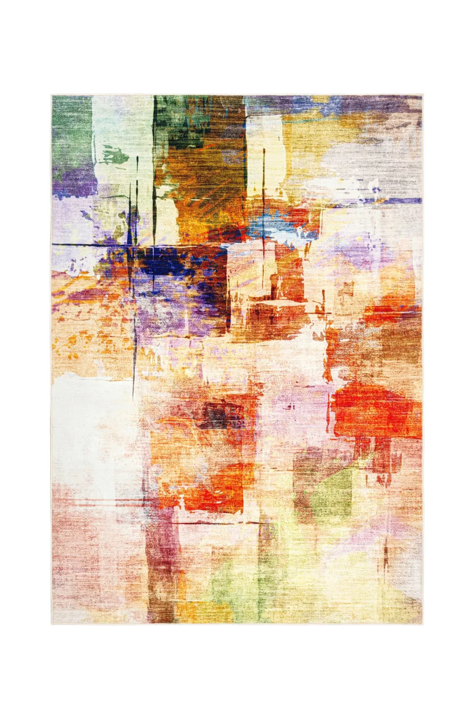 kayoom-visionary-134-multi-kurzflorteppich-6-mm-florh-he-900-g-m-polyester-mehrf image 1