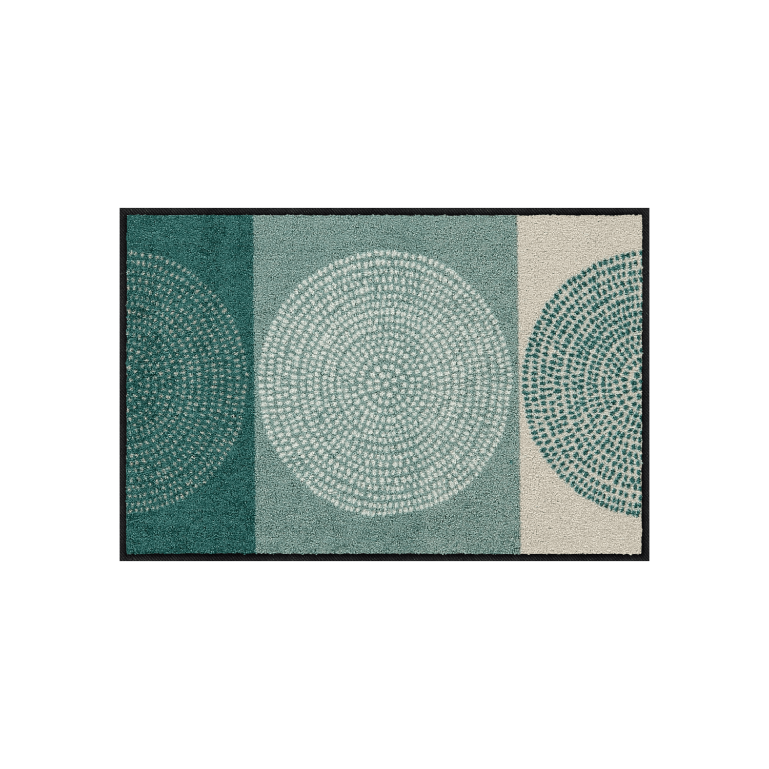 salonloewe-nestor-sage-beige-l-ufer-50-x-75-cm-eingangsmatte-mit-spiraldesign image 1