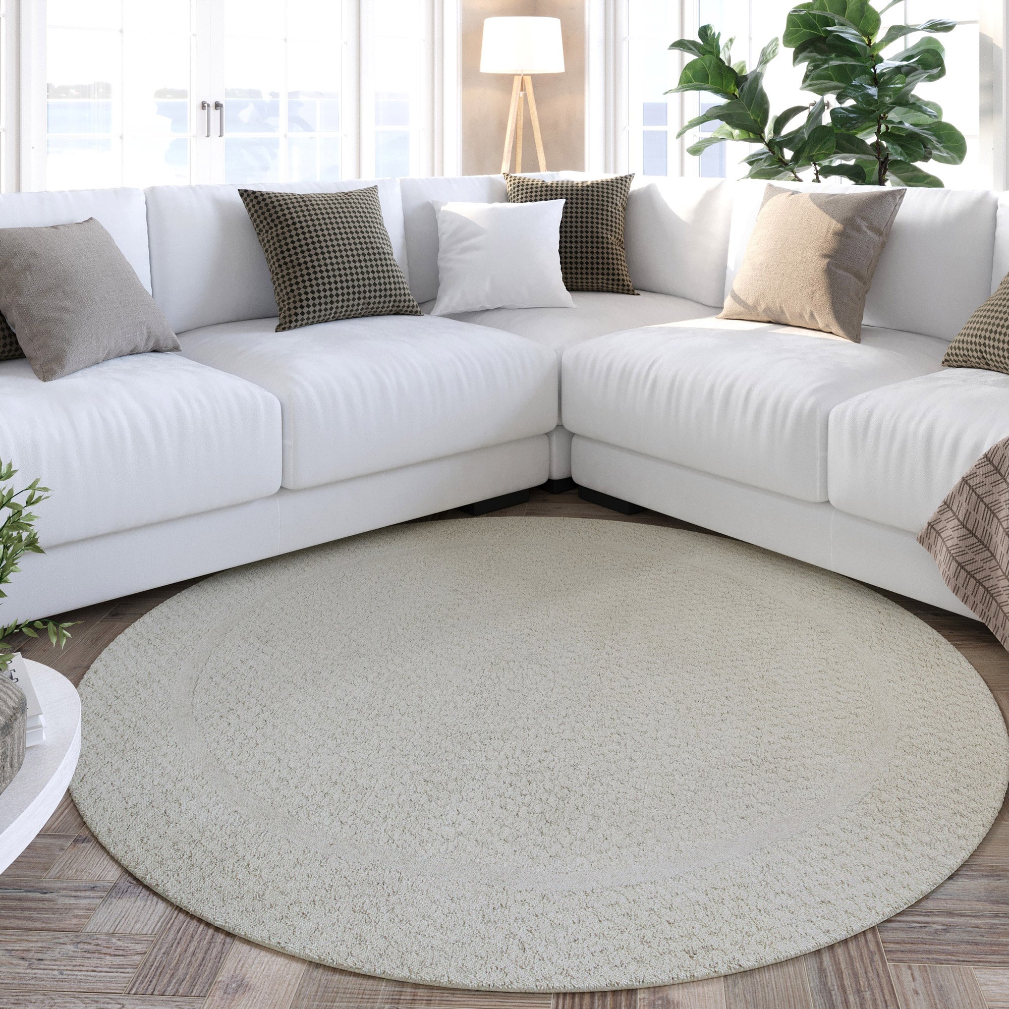 weconhome-hamptons-thirtyfive-kurzflor-teppich-rund-creme-wei-aus-100-schurwolle image 4