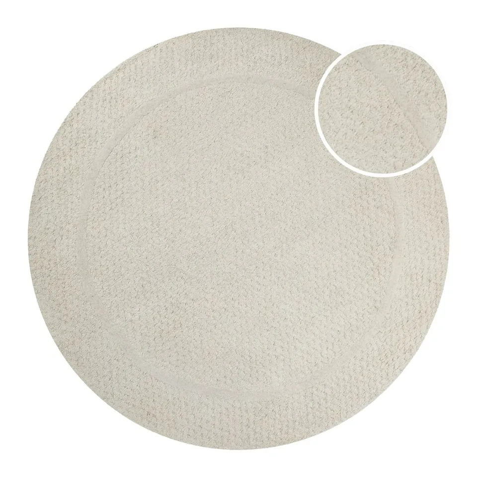 weconhome-hamptons-thirtyfive-kurzflor-teppich-rund-creme-wei-aus-100-schurwolle image 1