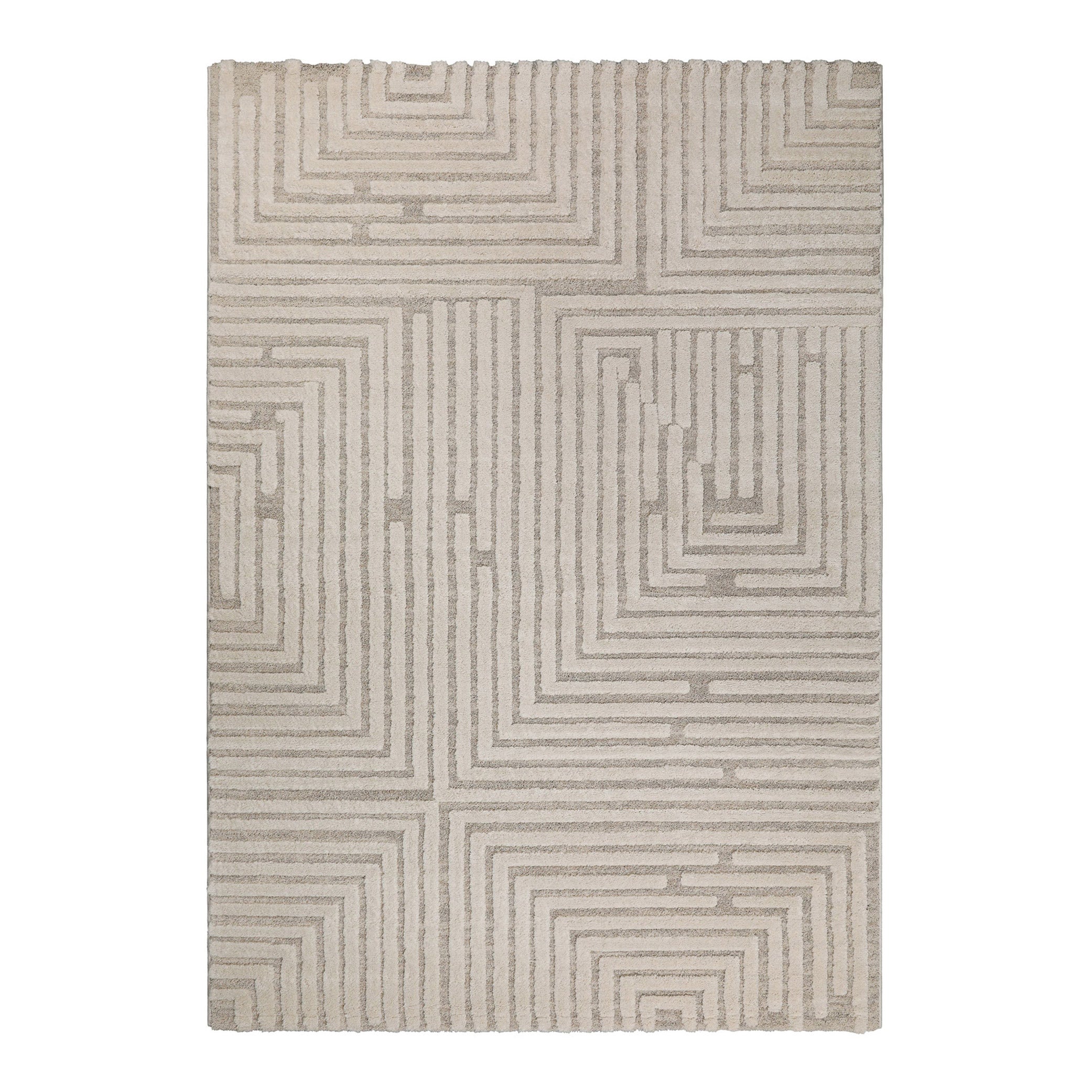 weconhome-hillmar-kurzflor-teppich-creme-beige image 2