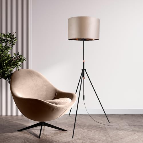 paco-home-stehlampe-stativ-velours-samt-e27-mit-zugschalter image 6