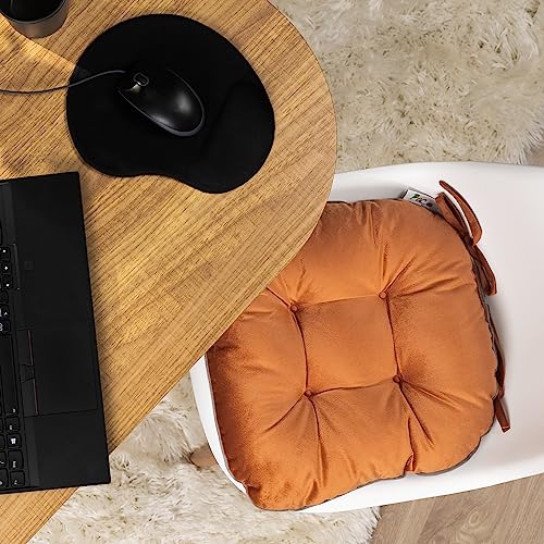 paco-home-sitzkissen-mit-befestigungsb-ndern-40x40-cm-stuhlkissen-indoor-2er-set-6 image 7