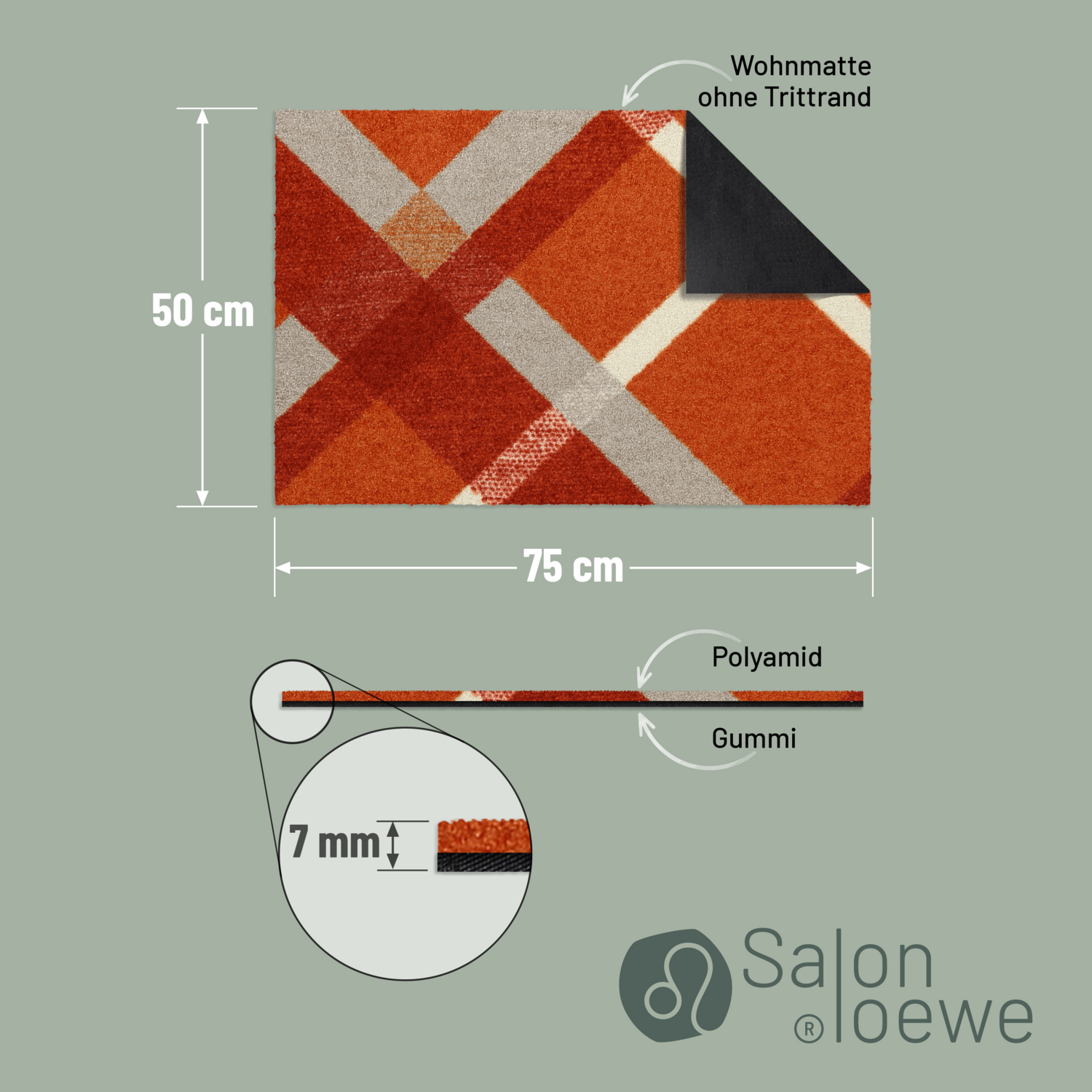 salonloewe-bente-teppich-50-x-75-cm-terra-red-vielseitige-schmutzfangmatte image 4