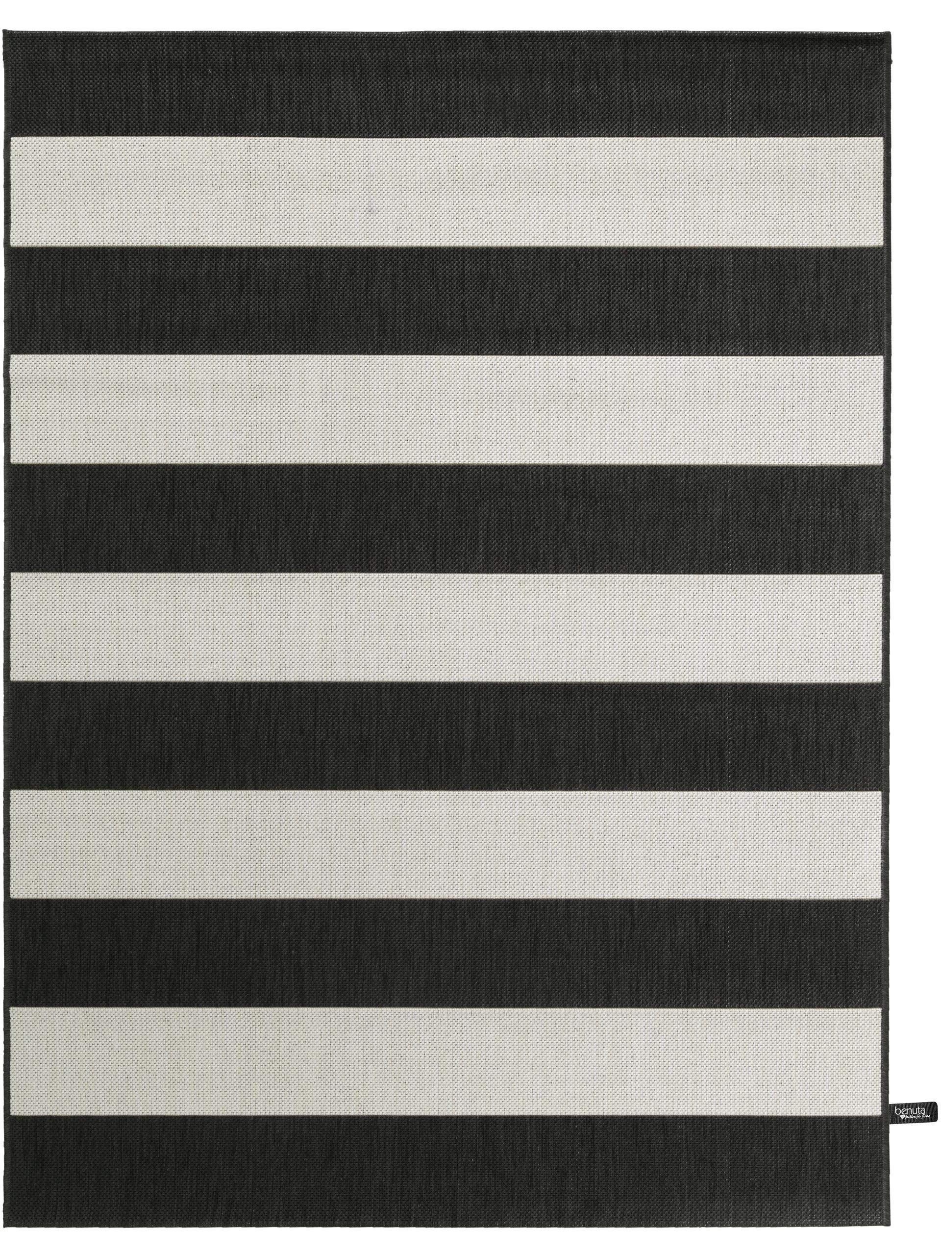 benuta-plus-metro-in-outdoor-teppich-schwarz-140x200-cm image 1