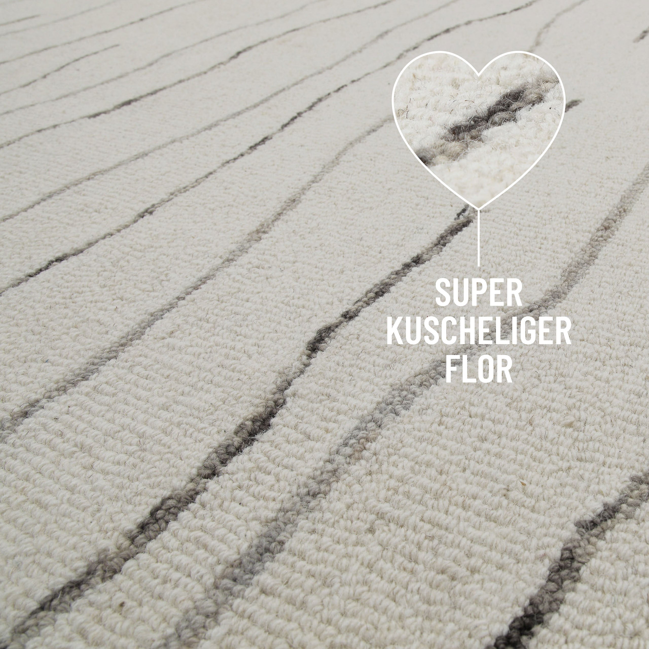 weconhome-hamptons-eleven-kurzflor-teppich-creme-wei-schurwolle image 5