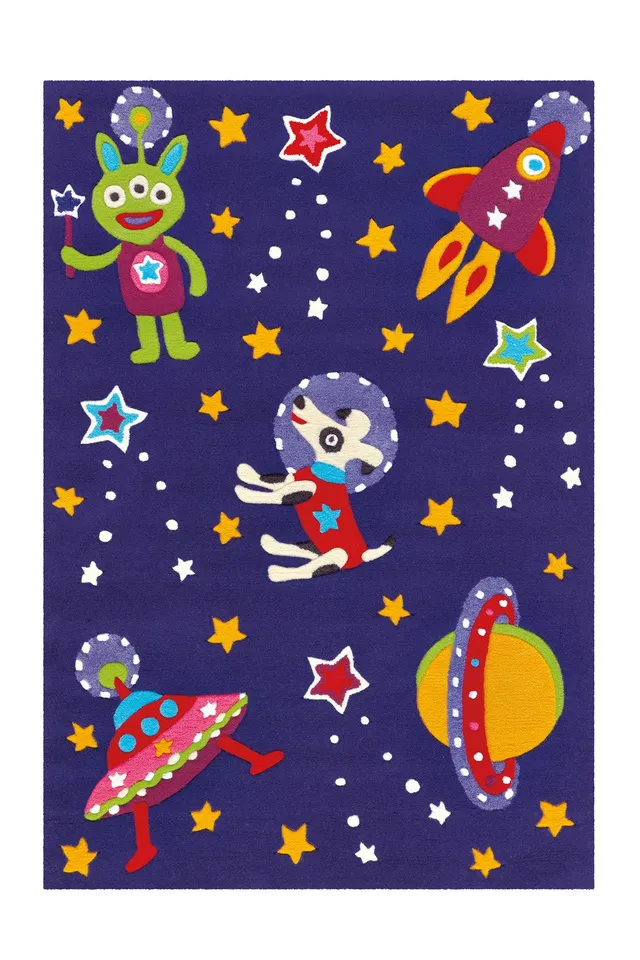 kayoom-spirit-glowy-3144-kinderteppich-mit-leuchtgarn-kurzfloriger-teppich-der-i image 1