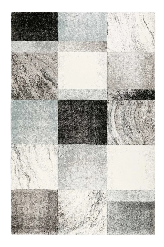 weconhome-kurzflorteppich-mirage-gewebter-teppich-in-grau-silber-blau-marmoriert image 1