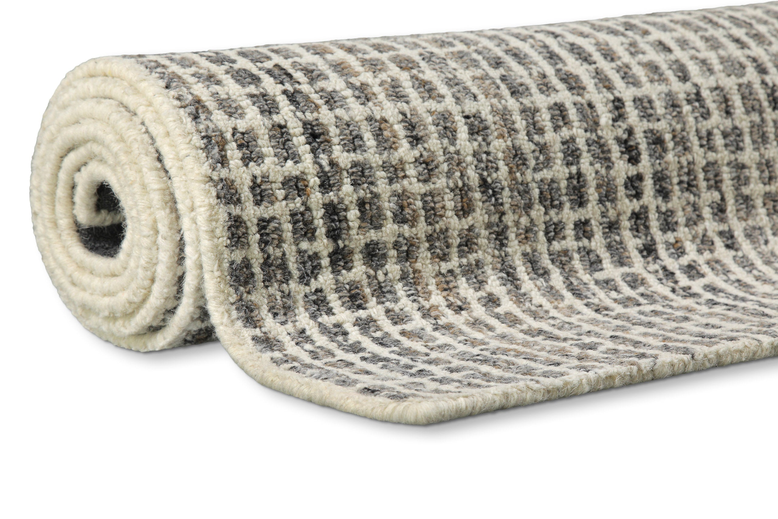 weconhome-hamptons-fourteen-kurzflor-teppich-grau-braun-meliert-karo image 7